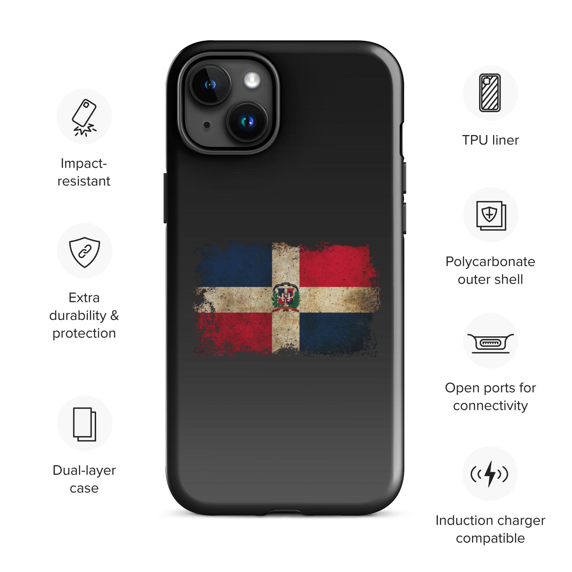 Infinite Variations - Dominican Republic Distressed - Tough Case for iPhone®