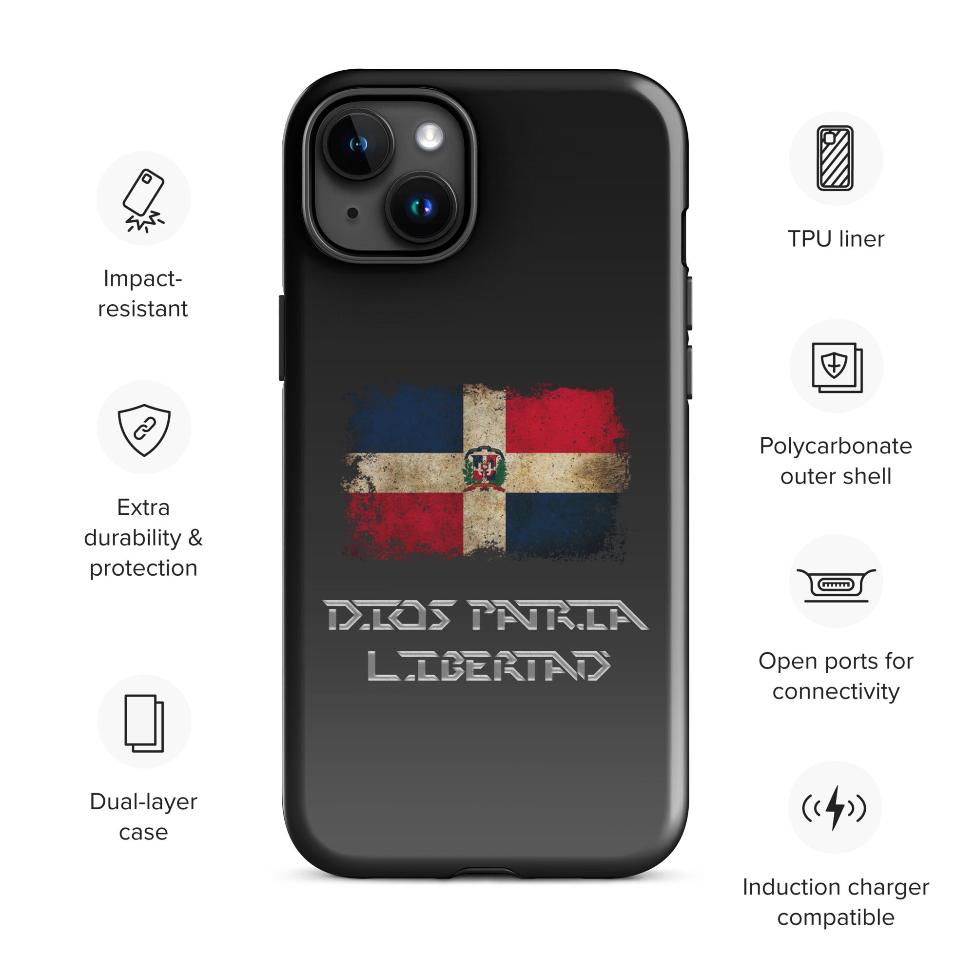 Infinite Variations - International Series - Dominican Republic Distressed - Tough Case for iPhone®