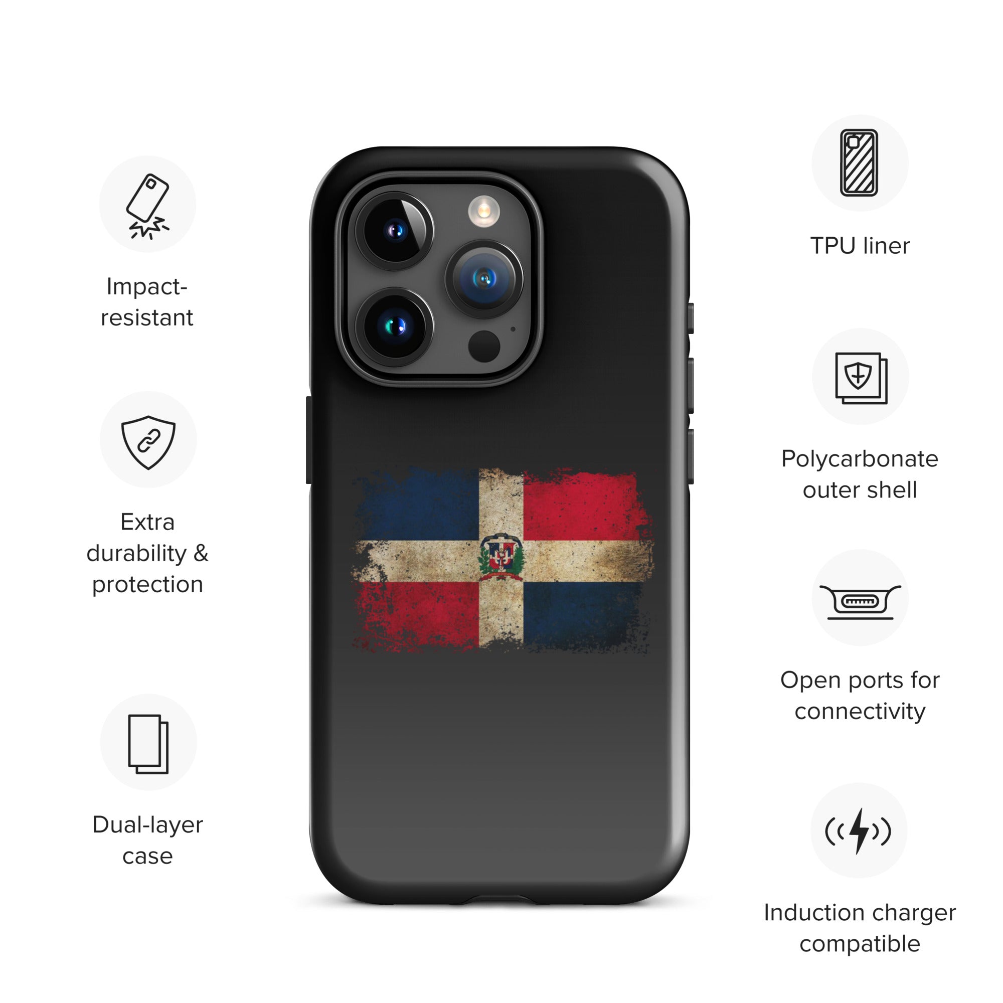 Infinite Variations - Dominican Republic Distressed - Tough Case for iPhone®
