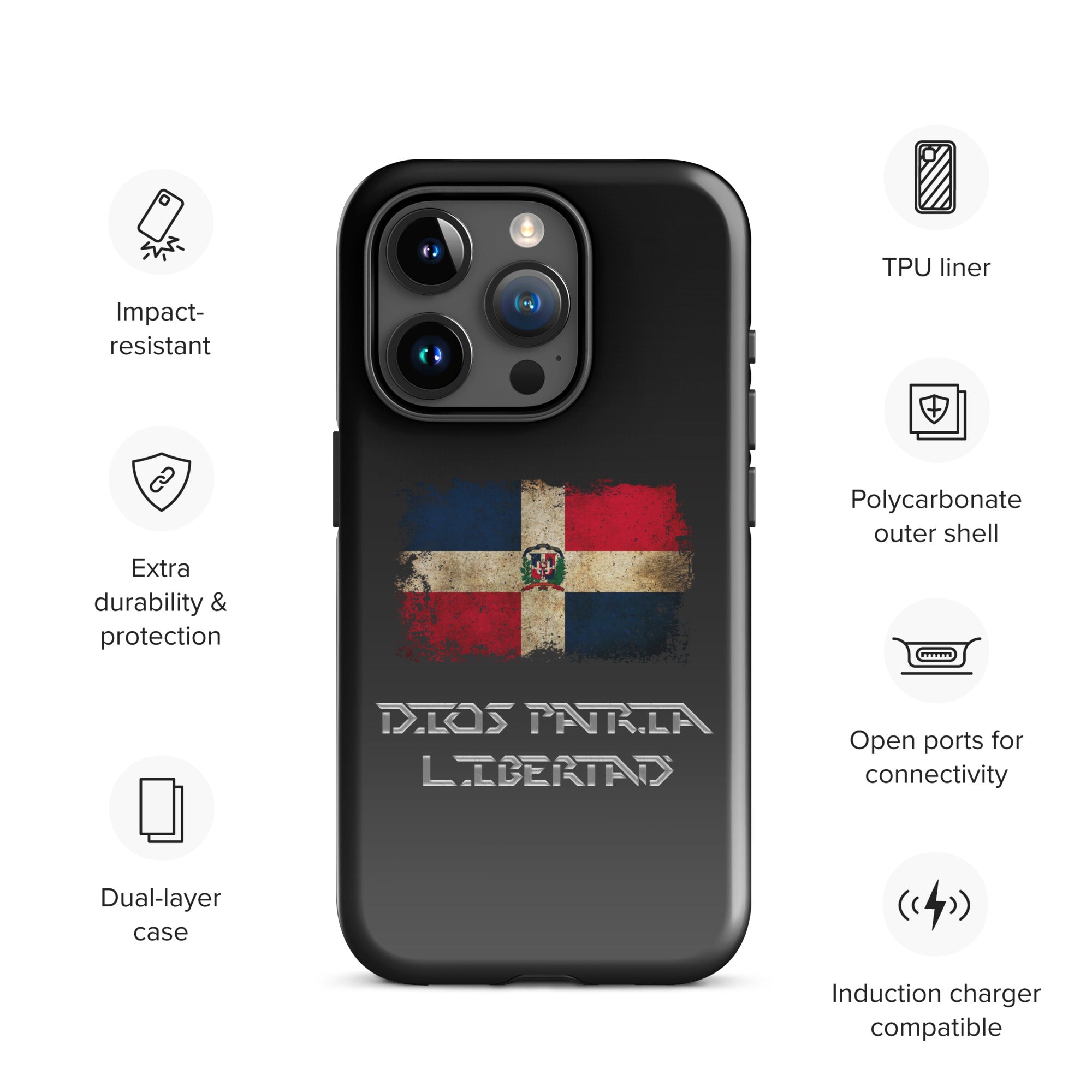Infinite Variations - International Series - Dominican Republic Distressed - Tough Case for iPhone®