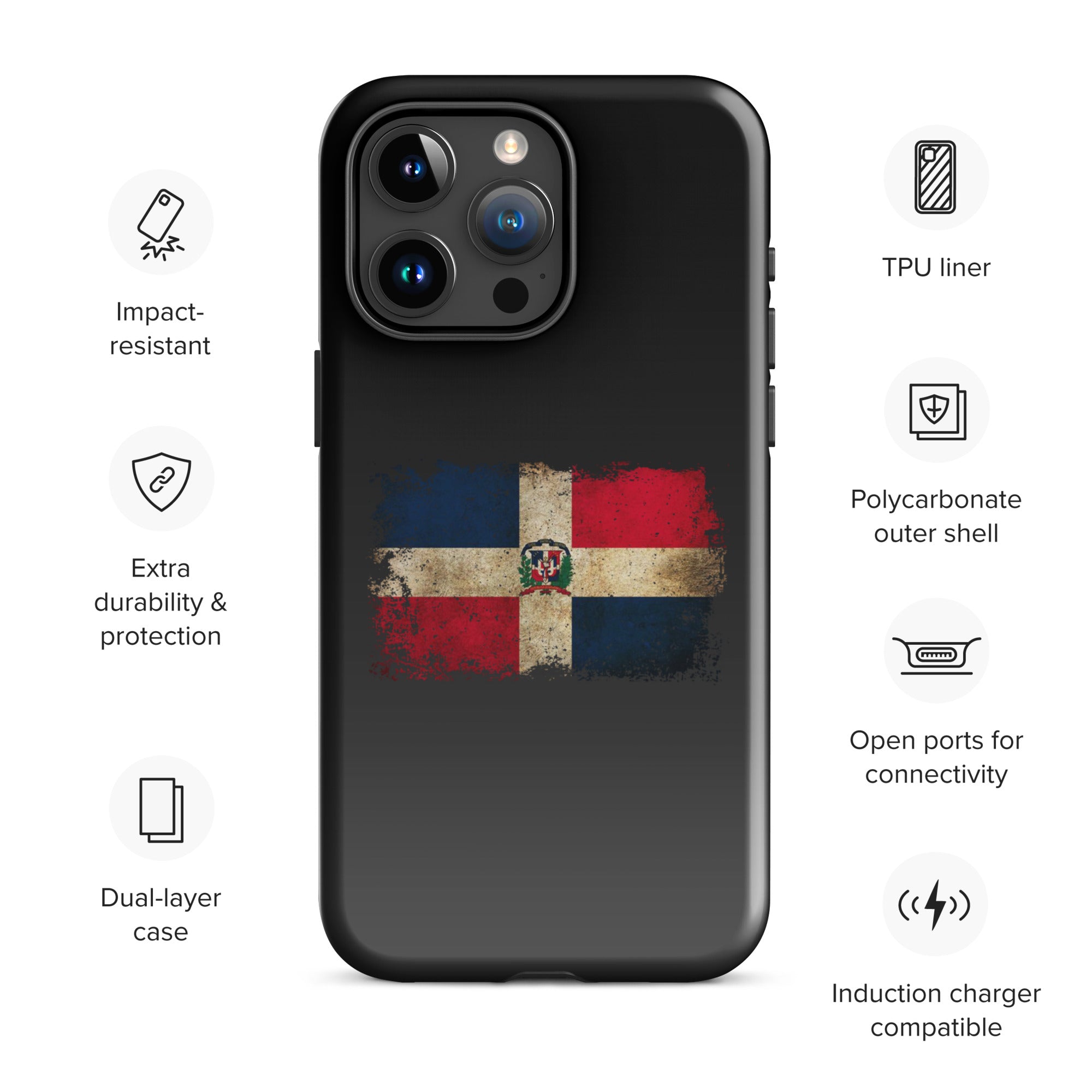 Infinite Variations - Dominican Republic Distressed - Tough Case for iPhone®