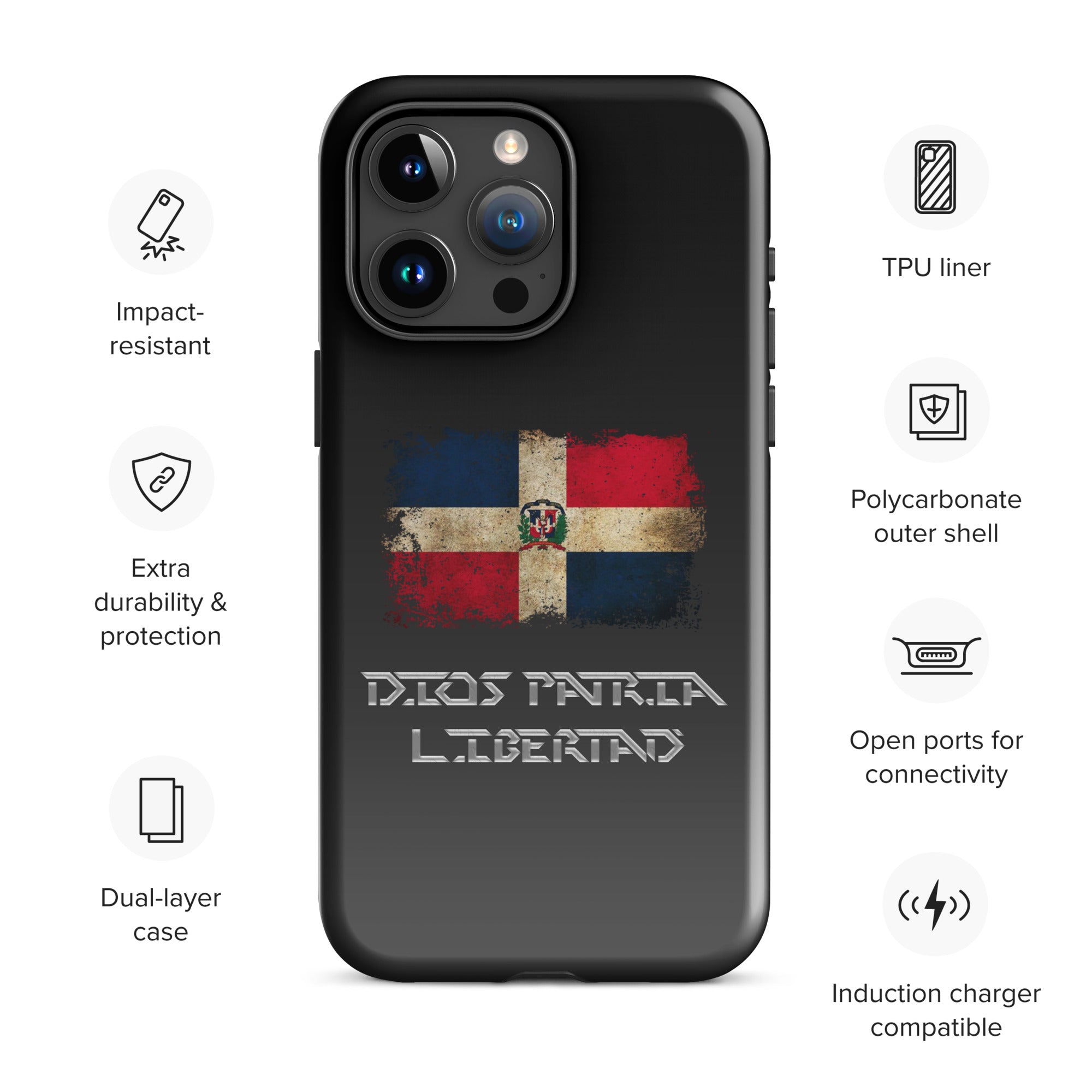Infinite Variations - International Series - Dominican Republic Distressed - Tough Case for iPhone®