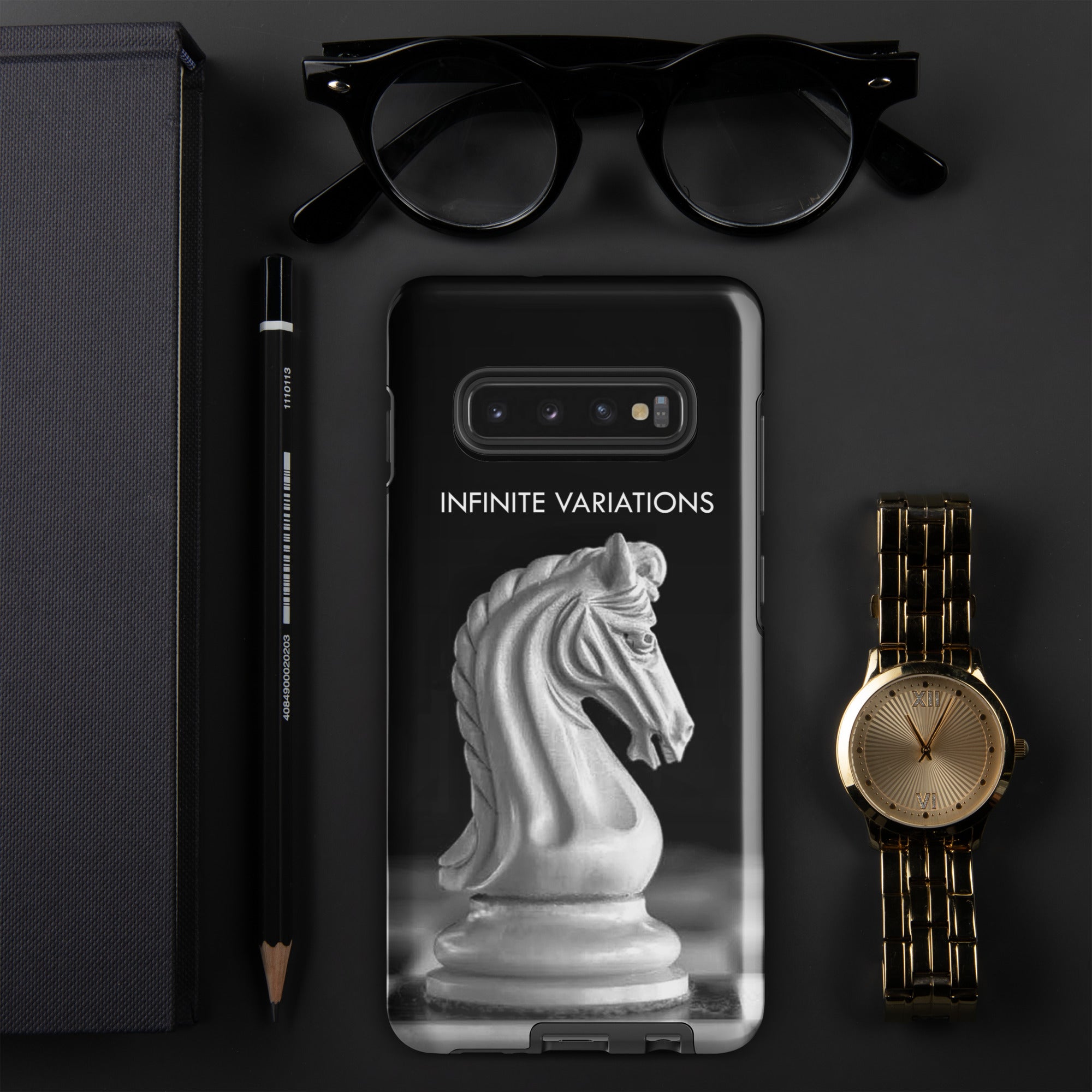 Chess Themed Phone case for Samsung® - White Knight