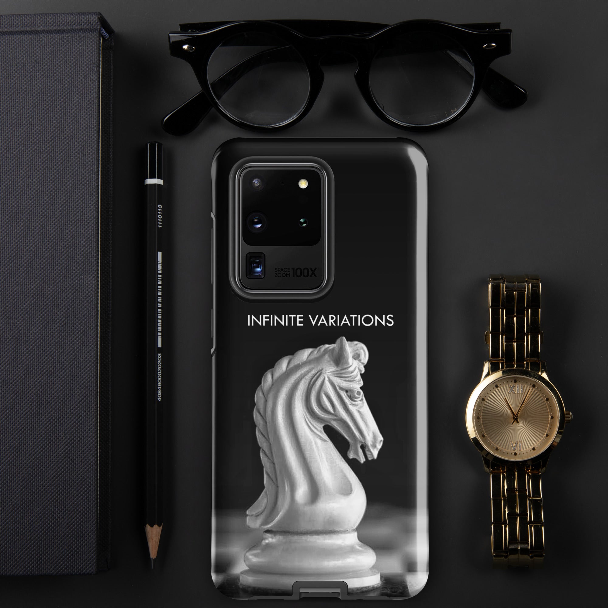 Chess Themed Phone case for Samsung® - White Knight