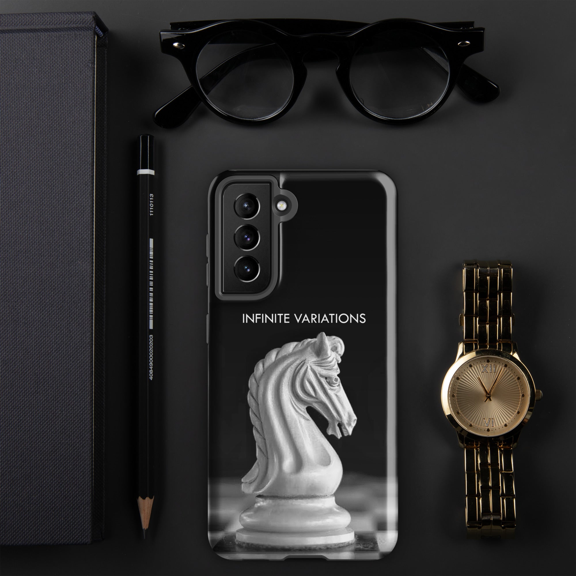Chess Themed Phone case for Samsung® - White Knight
