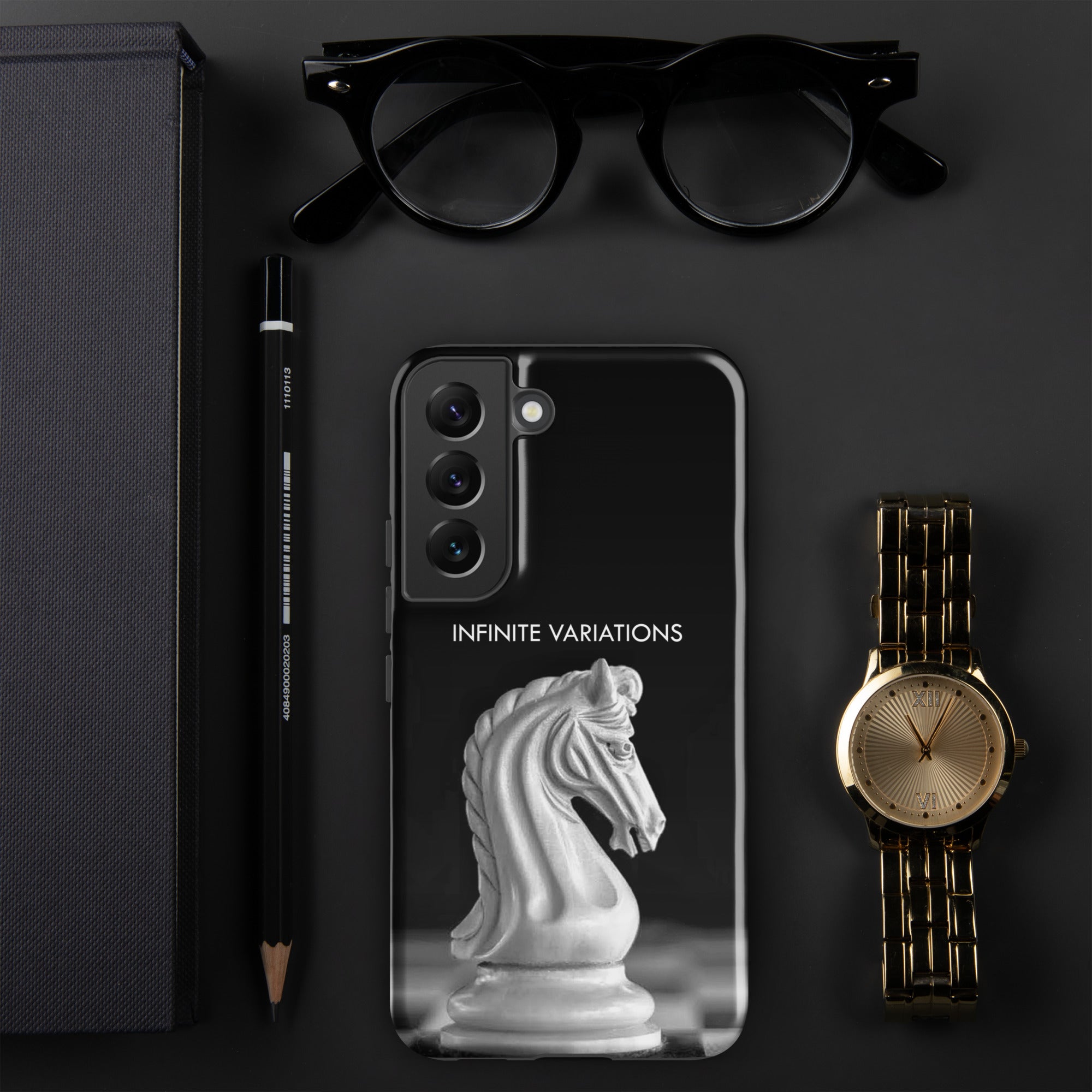 Chess Themed Phone case for Samsung® - White Knight