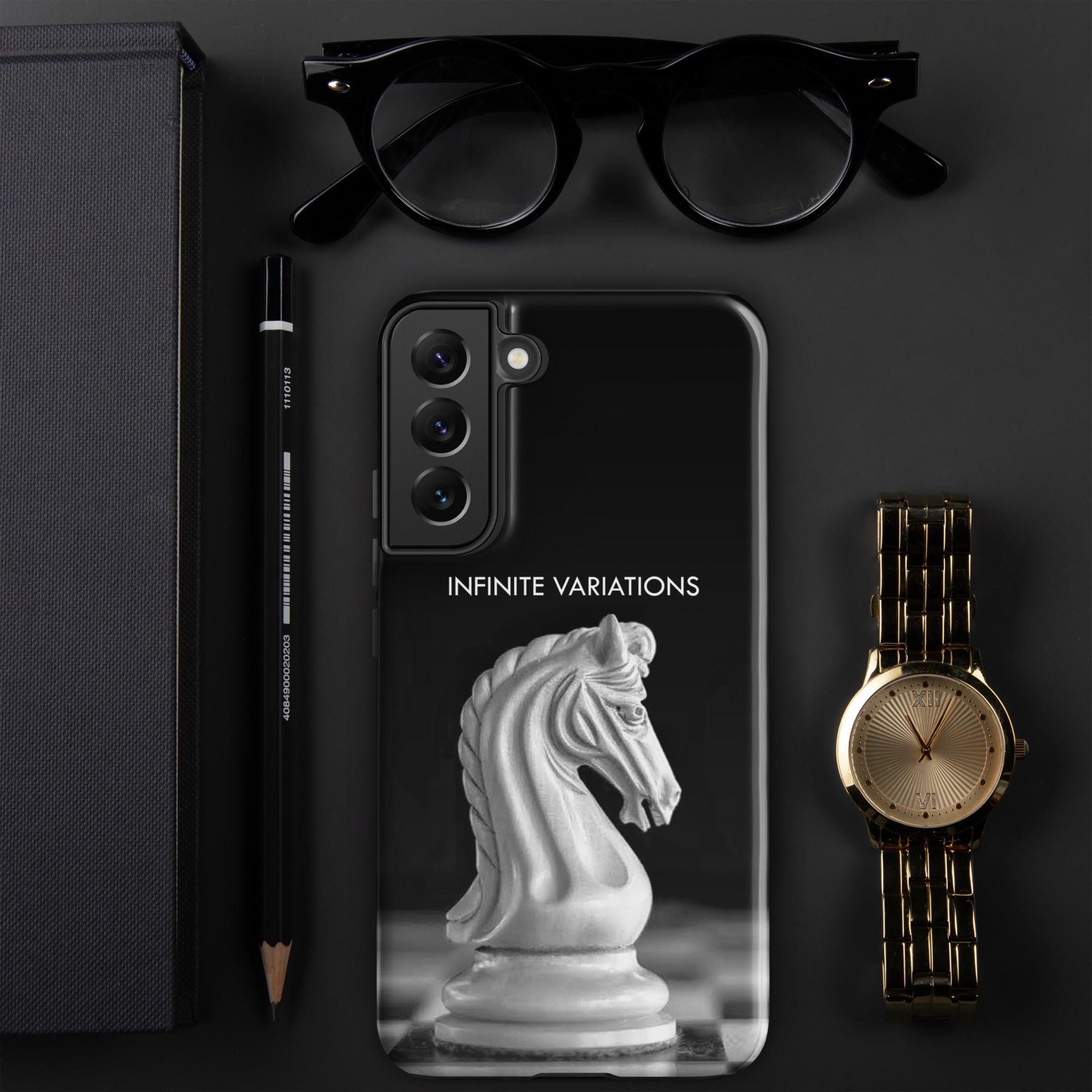 Chess Themed Phone case for Samsung® - White Knight