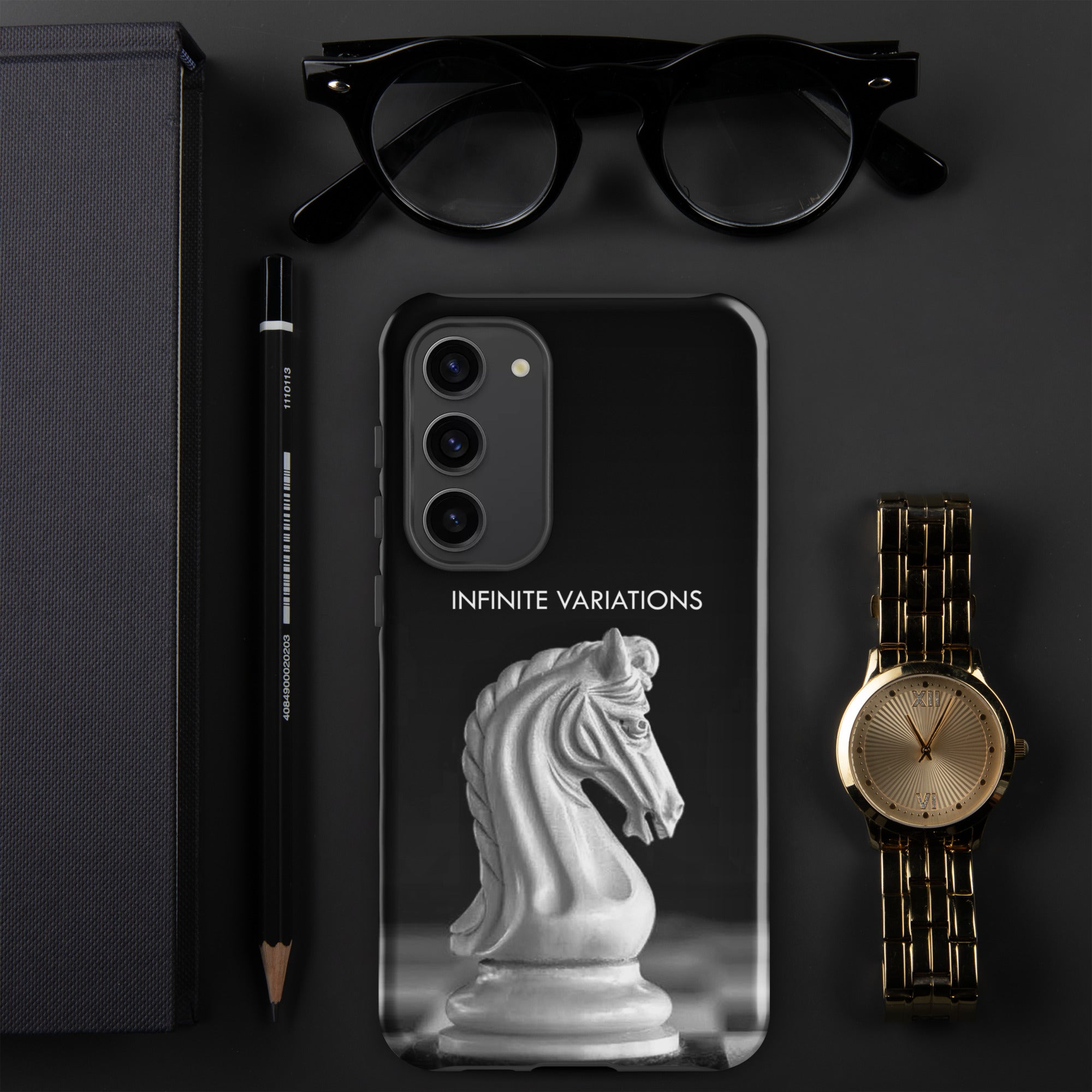 Chess Themed Phone case for Samsung® - White Knight