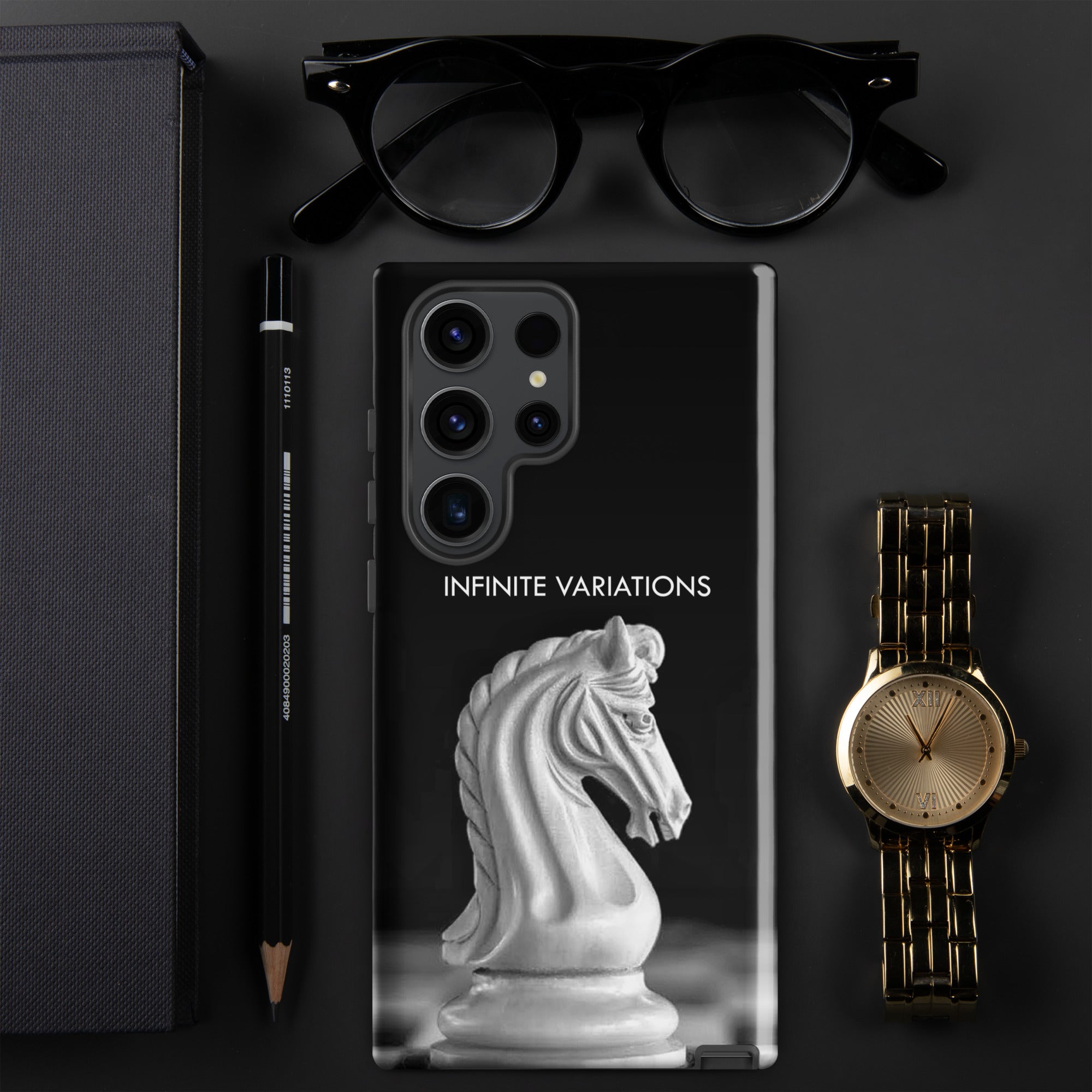 Chess Themed Phone case for Samsung® - White Knight