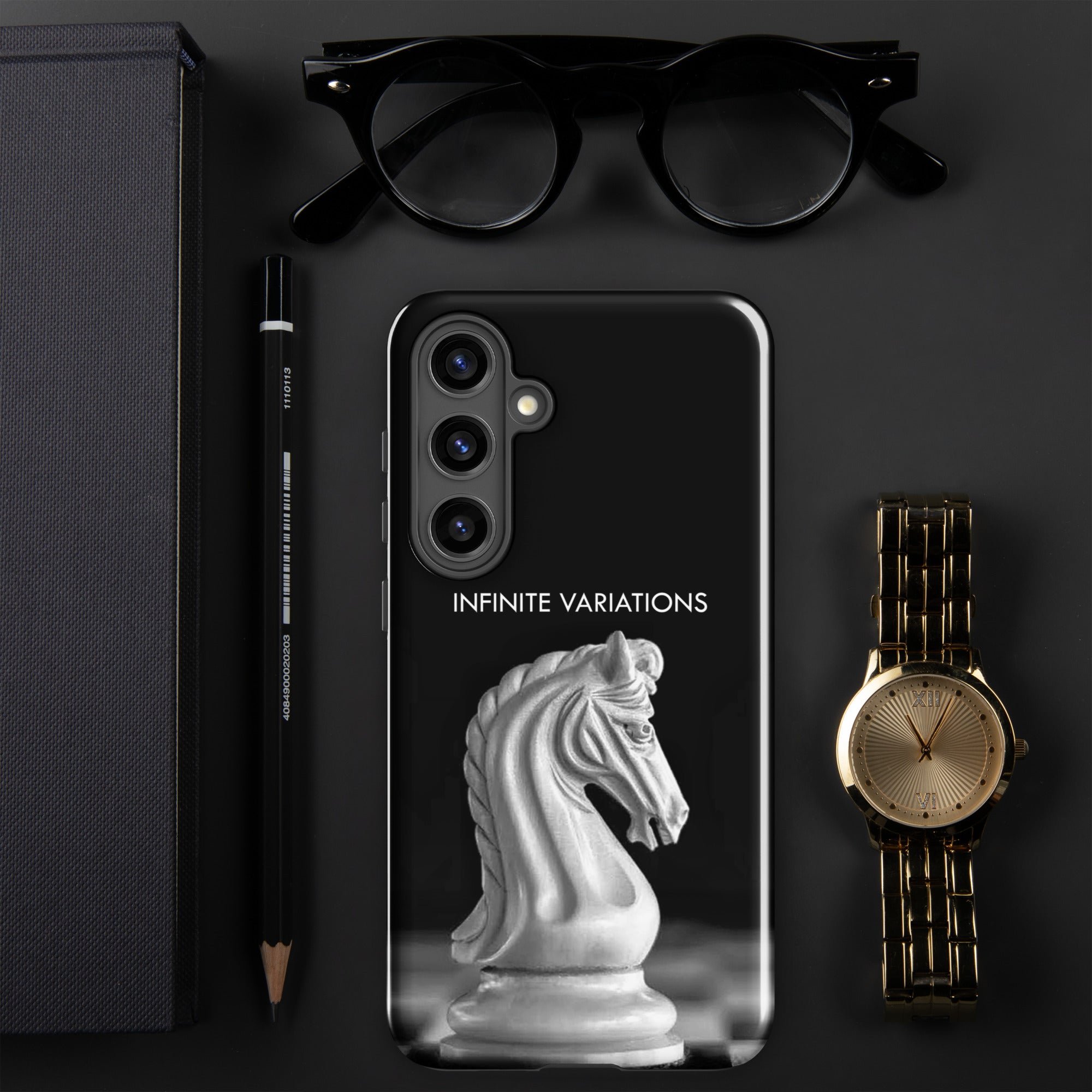 Chess Themed Phone case for Samsung® - White Knight