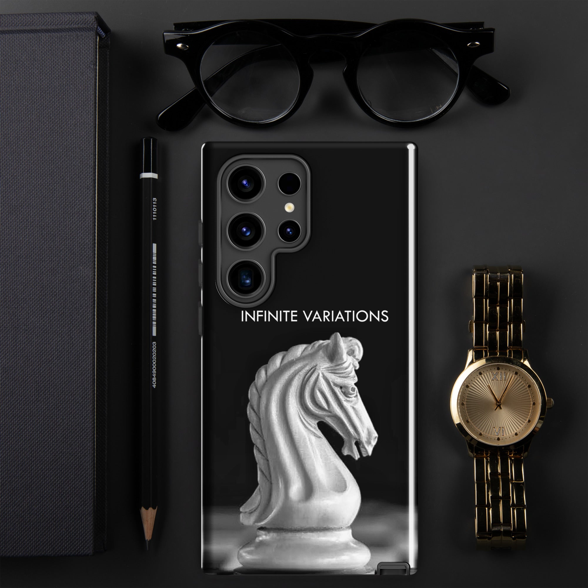 Chess Themed Phone case for Samsung® - White Knight