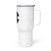 Chess Themed Travel mug with a handle - White Knight - Infinite Variations