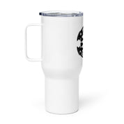 Chess Themed Travel mug with a handle - White Knight - Infinite Variations