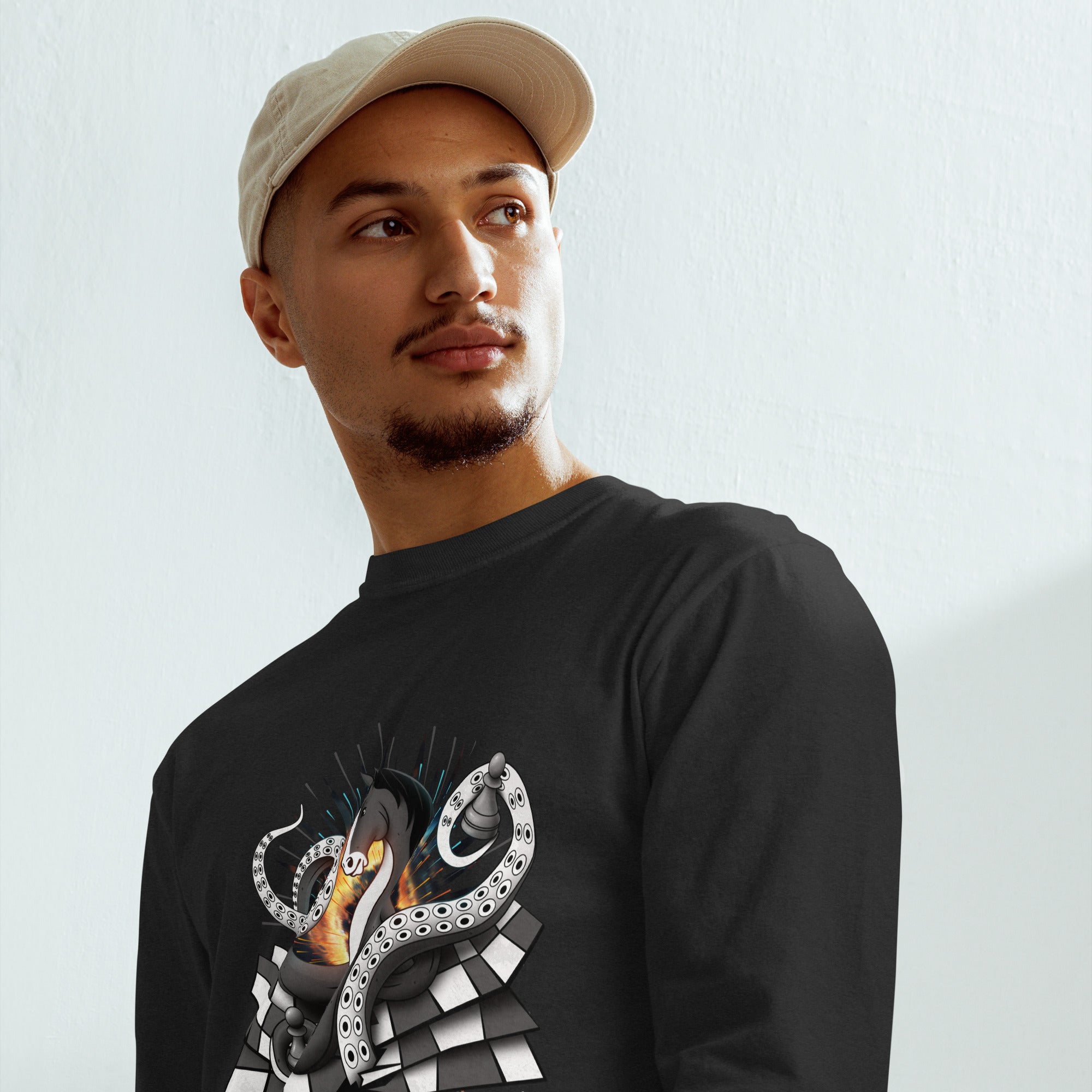 Garment-dyed heavyweight long-sleeve shirt