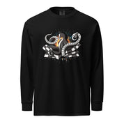 Garment-dyed heavyweight long-sleeve shirt