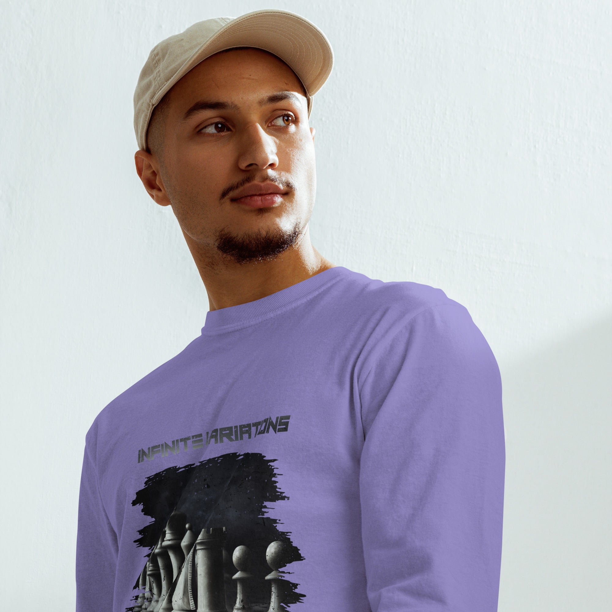 Classical Design - Garment-dyed heavyweight long-sleeve shirt
