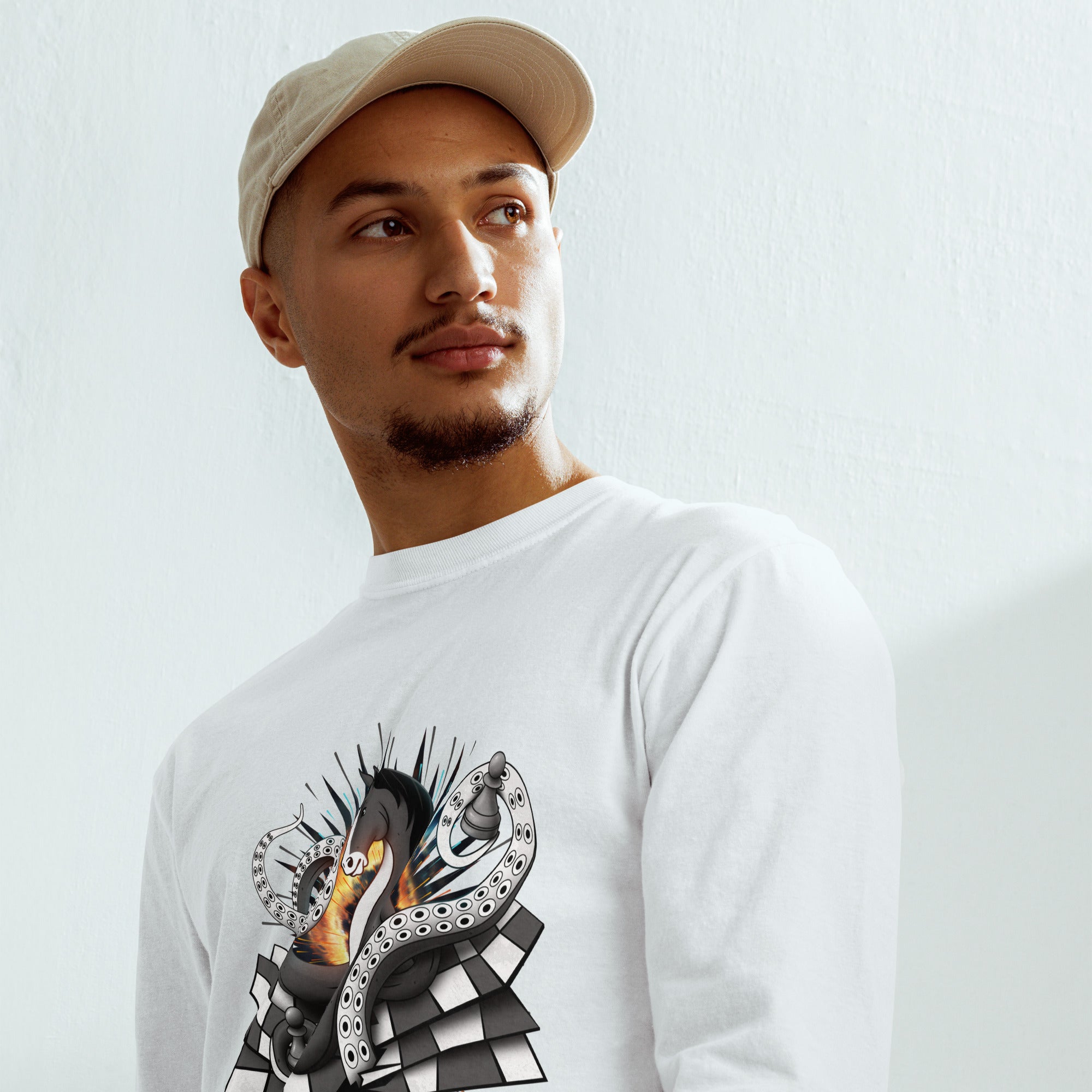 Garment-dyed heavyweight long-sleeve shirt