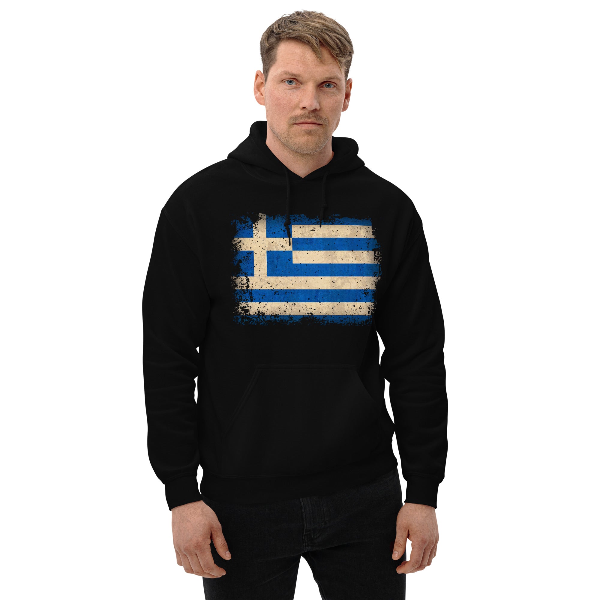 Infinite Variations - Greek Distressed - Unisex Hoodie