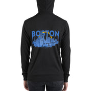 Boston Design - Lightweight Unisex zip hoodie