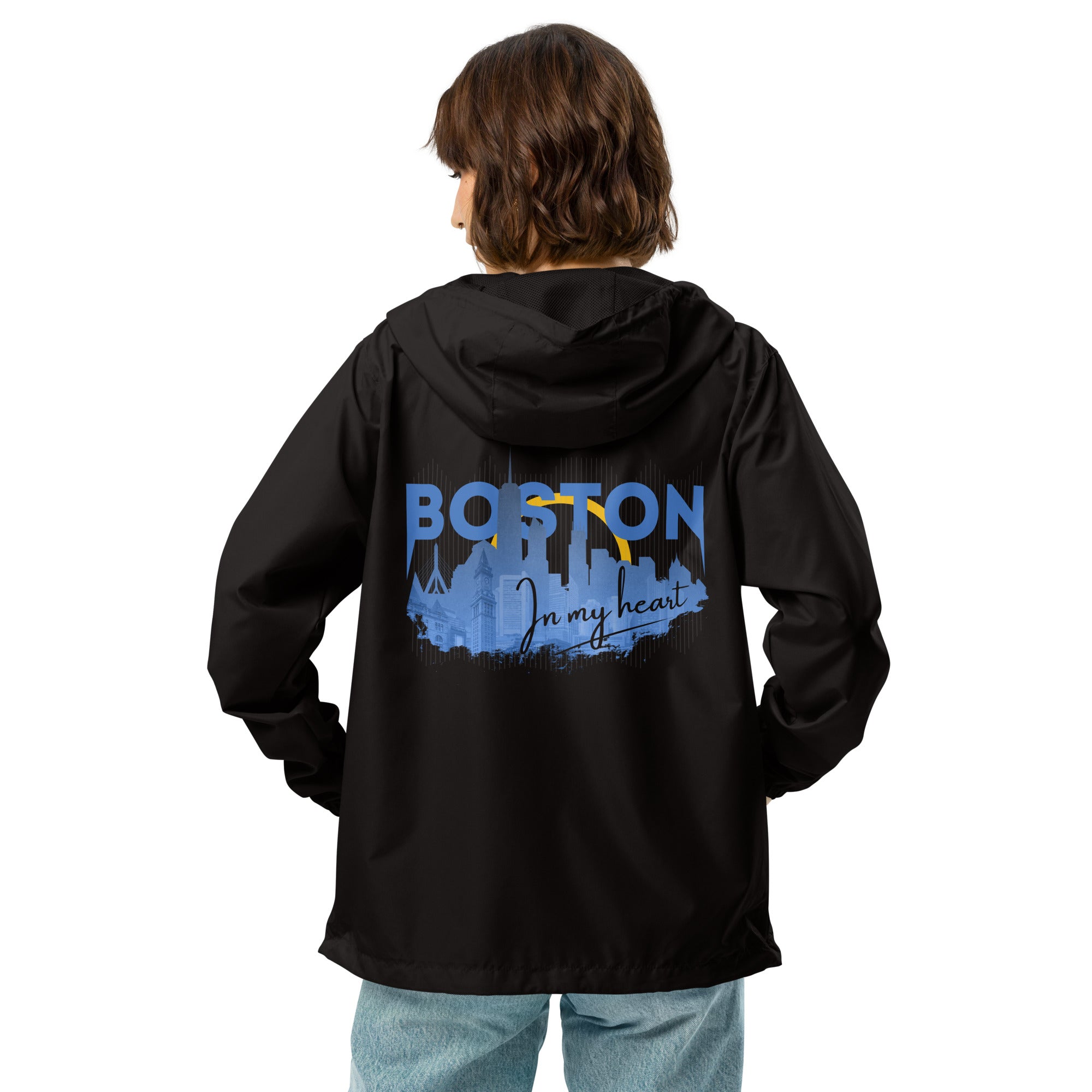 Boston Design - Unisex lightweight zip up windbreaker