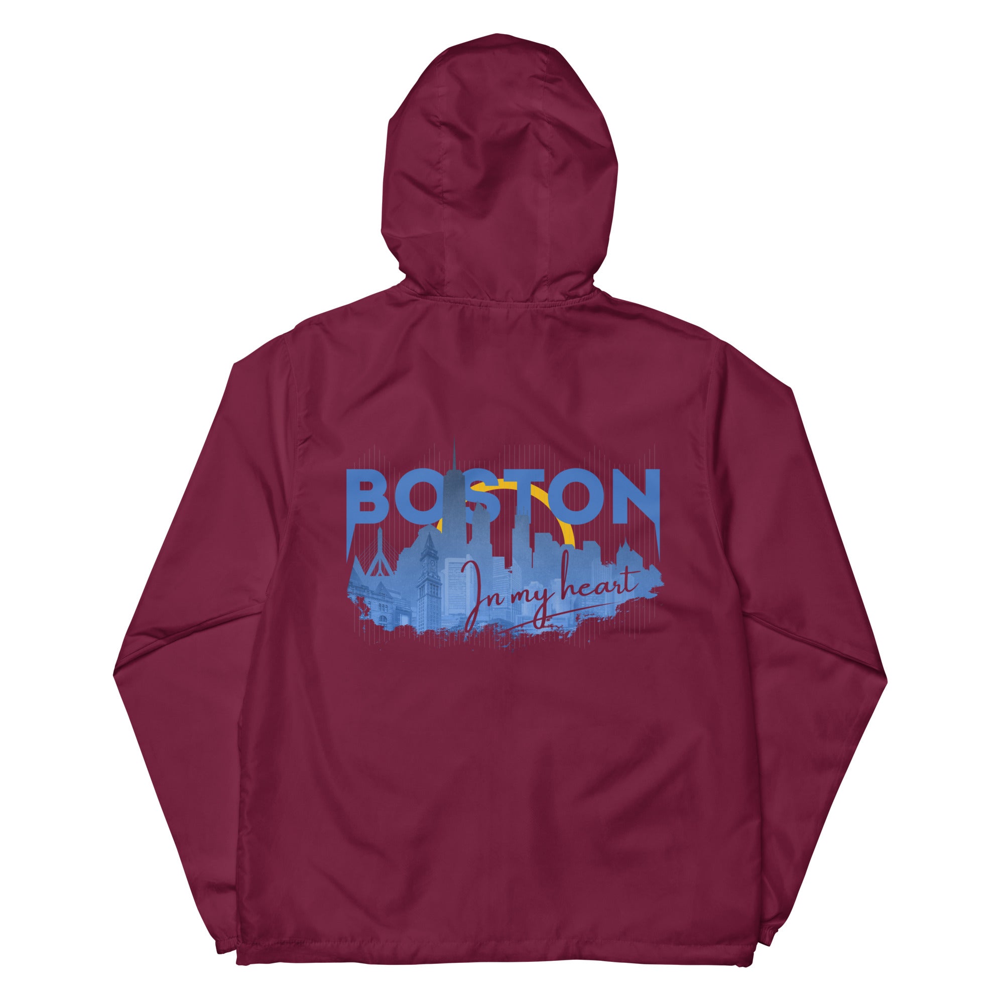 Boston Design - Unisex lightweight zip up windbreaker