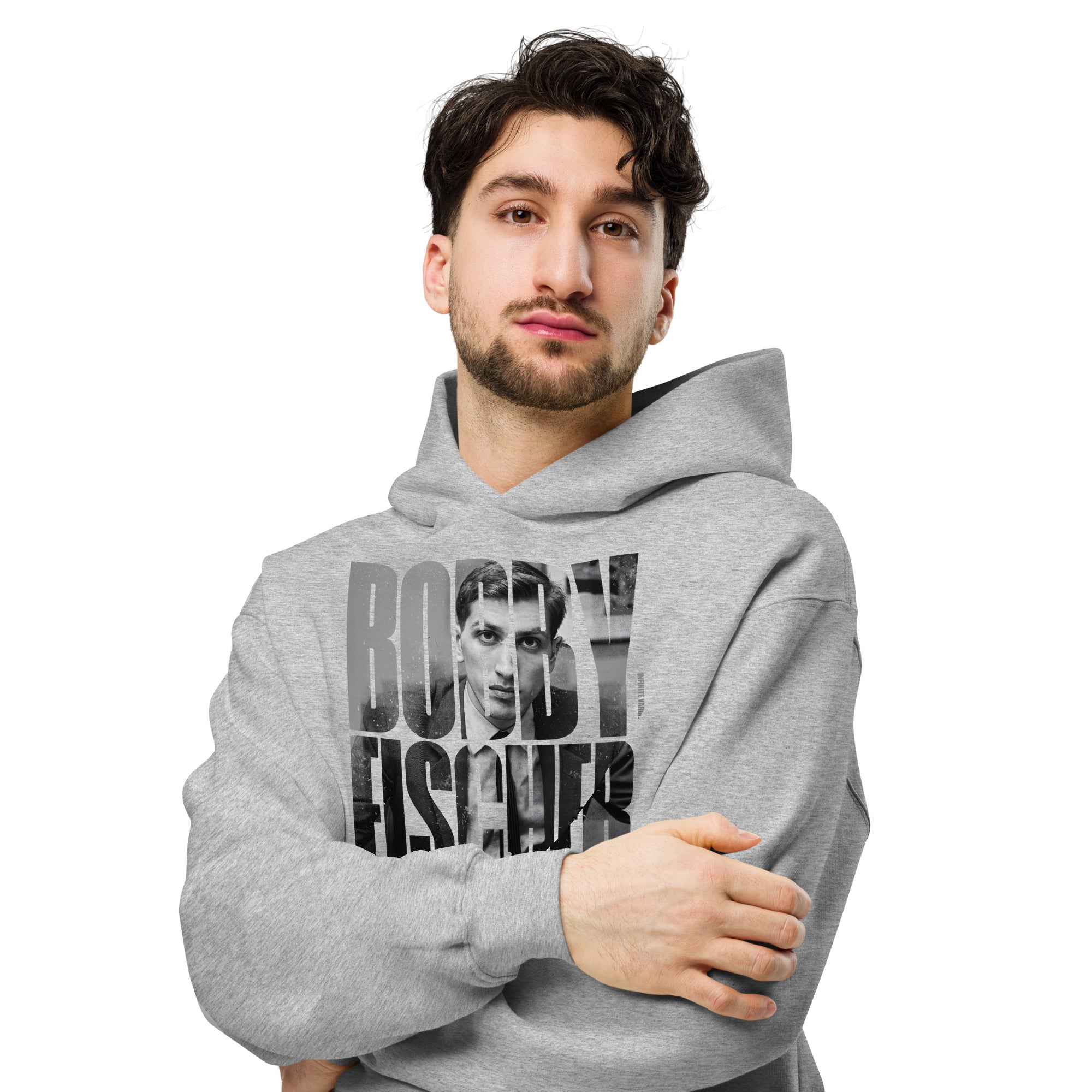 Bobby Fischer Outline - Premium Unisex oversized hoodie