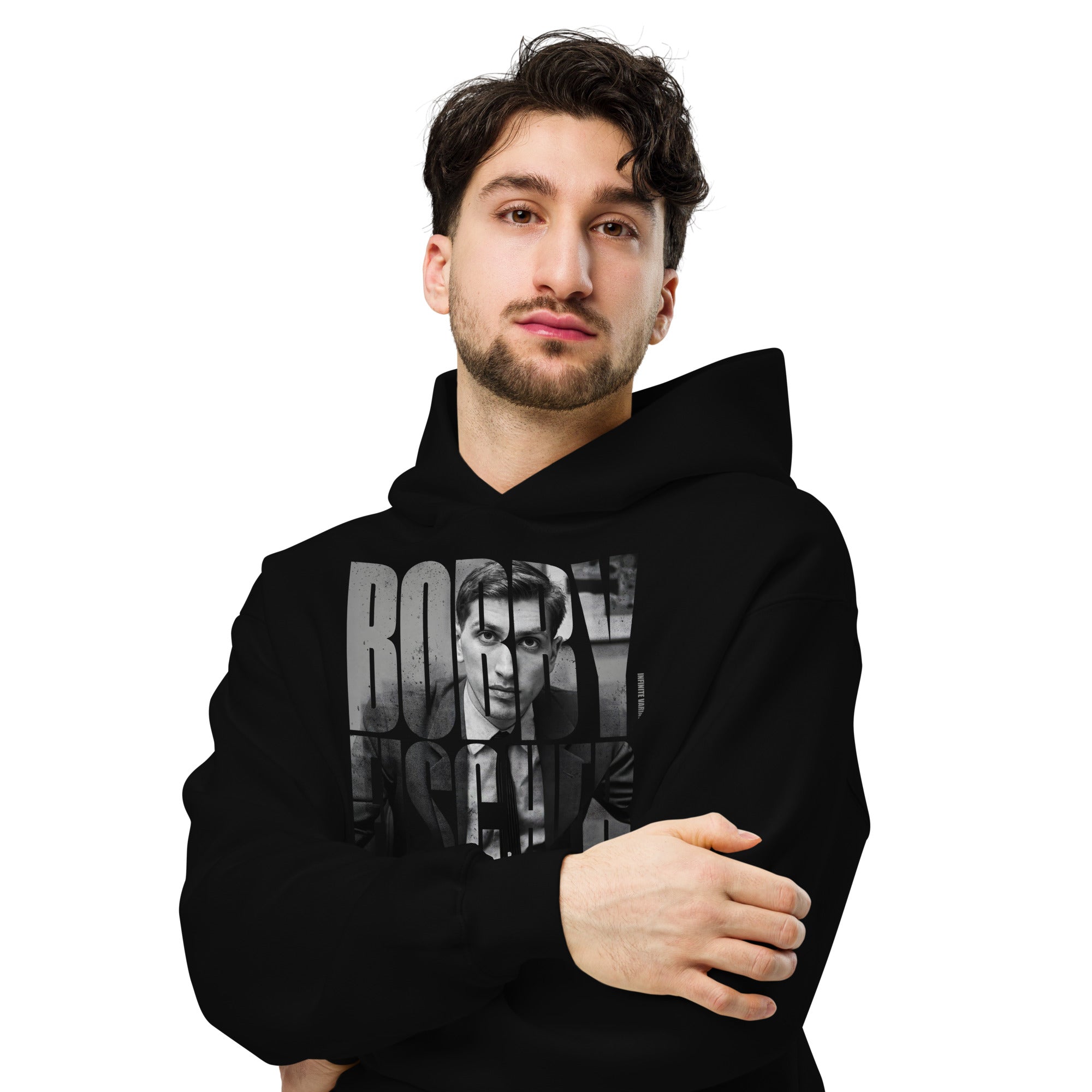Bobby Fischer Outline - Premium Unisex oversized hoodie
