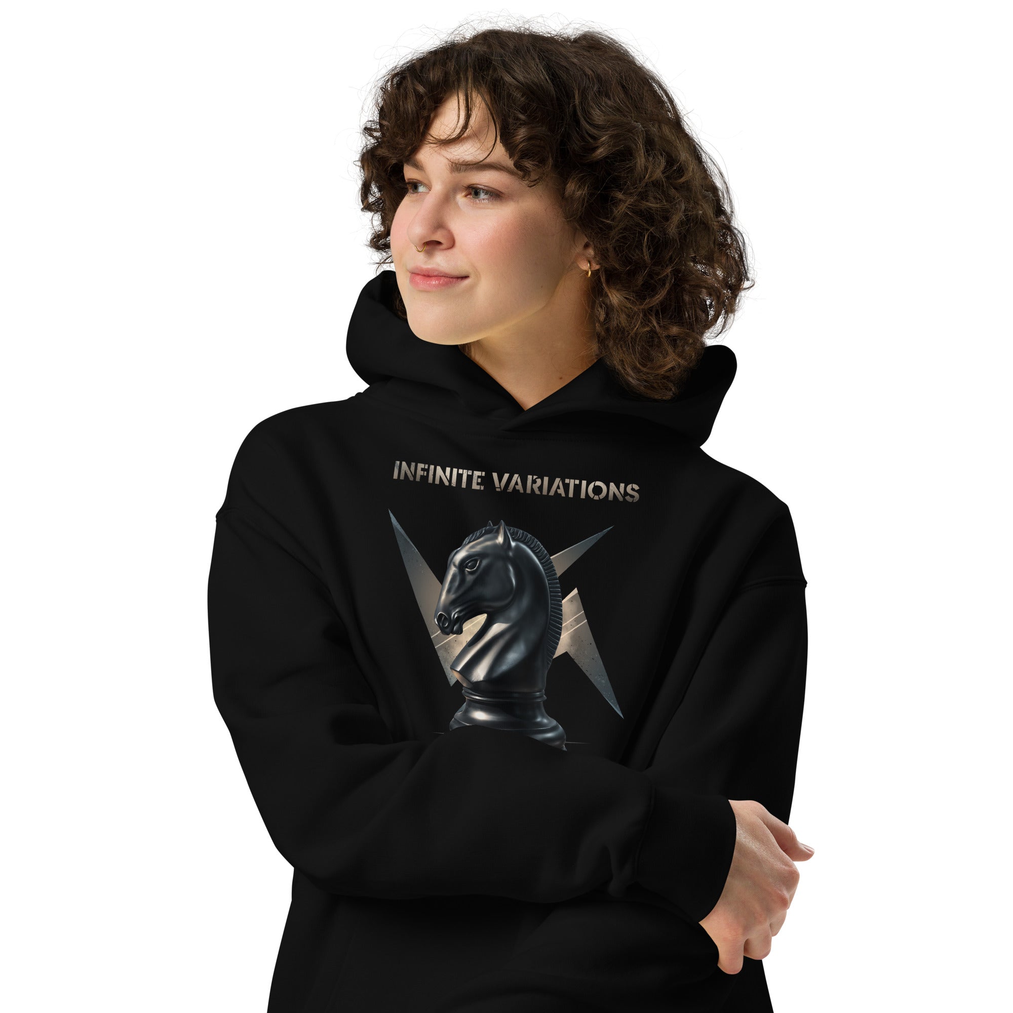 Knight of War - Black - Unisex oversized hoodie