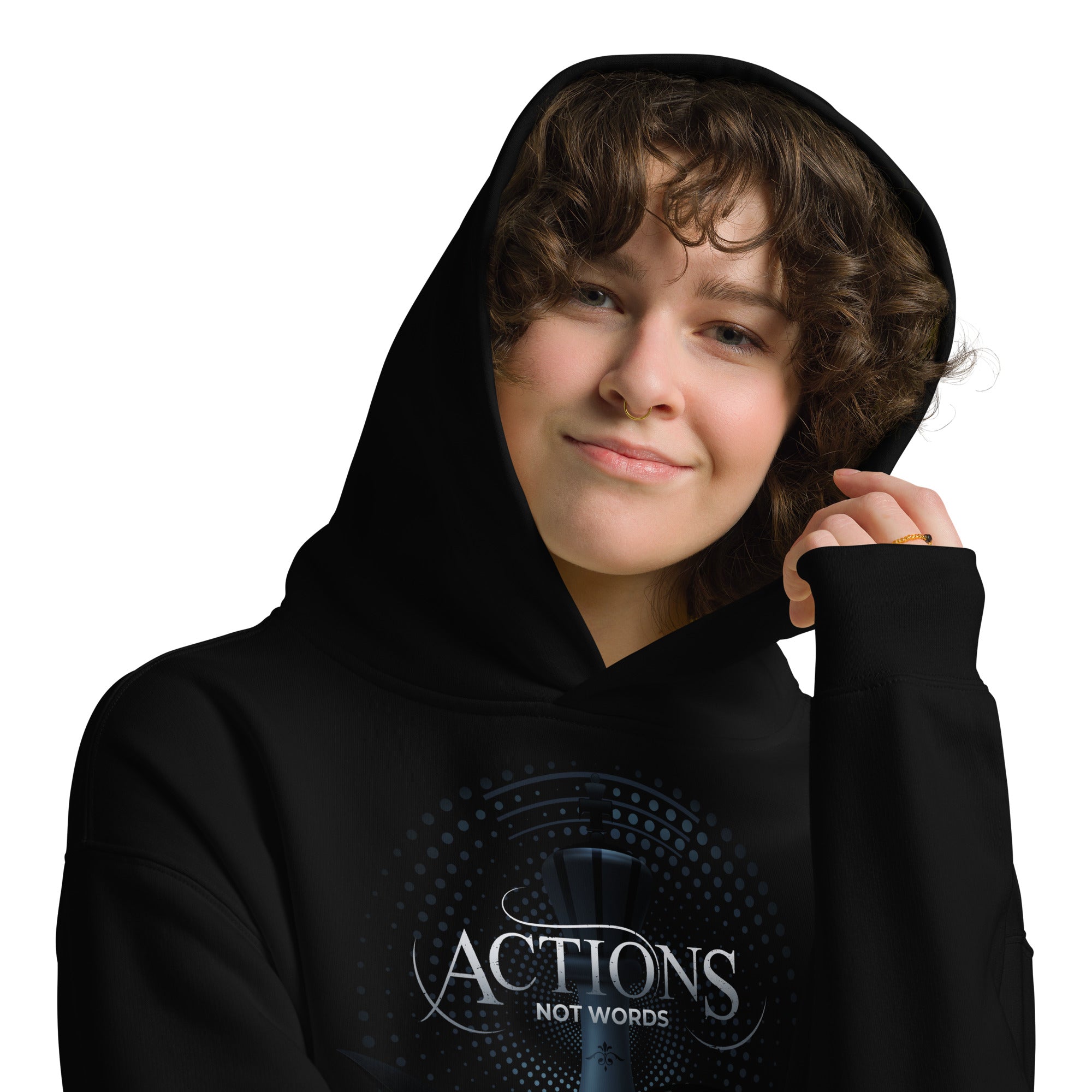 Actions Not Words - Unisex oversized hoodie