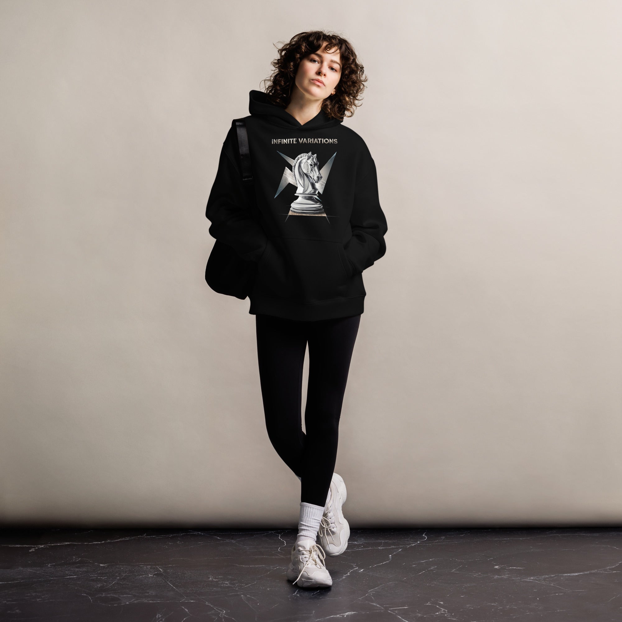 Knight of War - White - Unisex oversized hoodie
