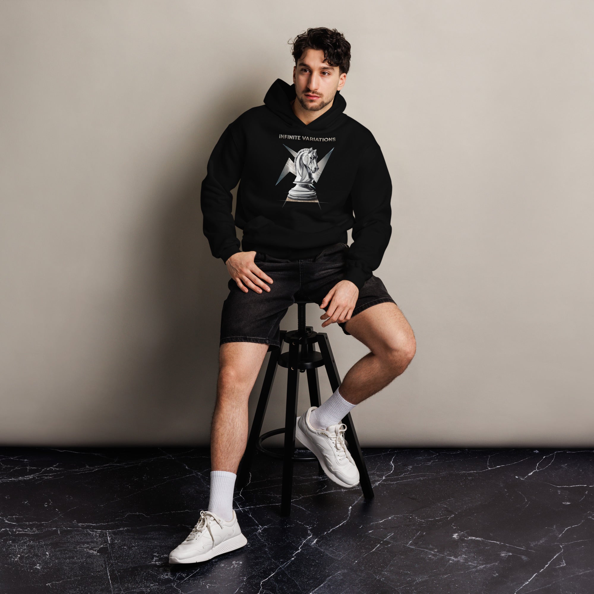 Knight of War - White - Unisex oversized hoodie