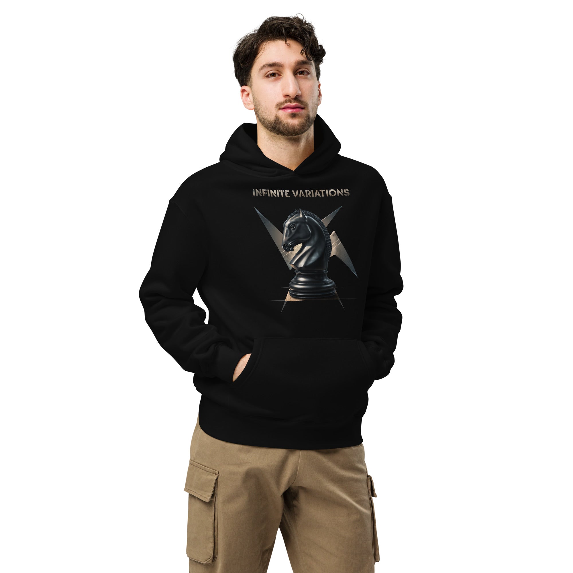 Knight of War - Black - Unisex oversized hoodie