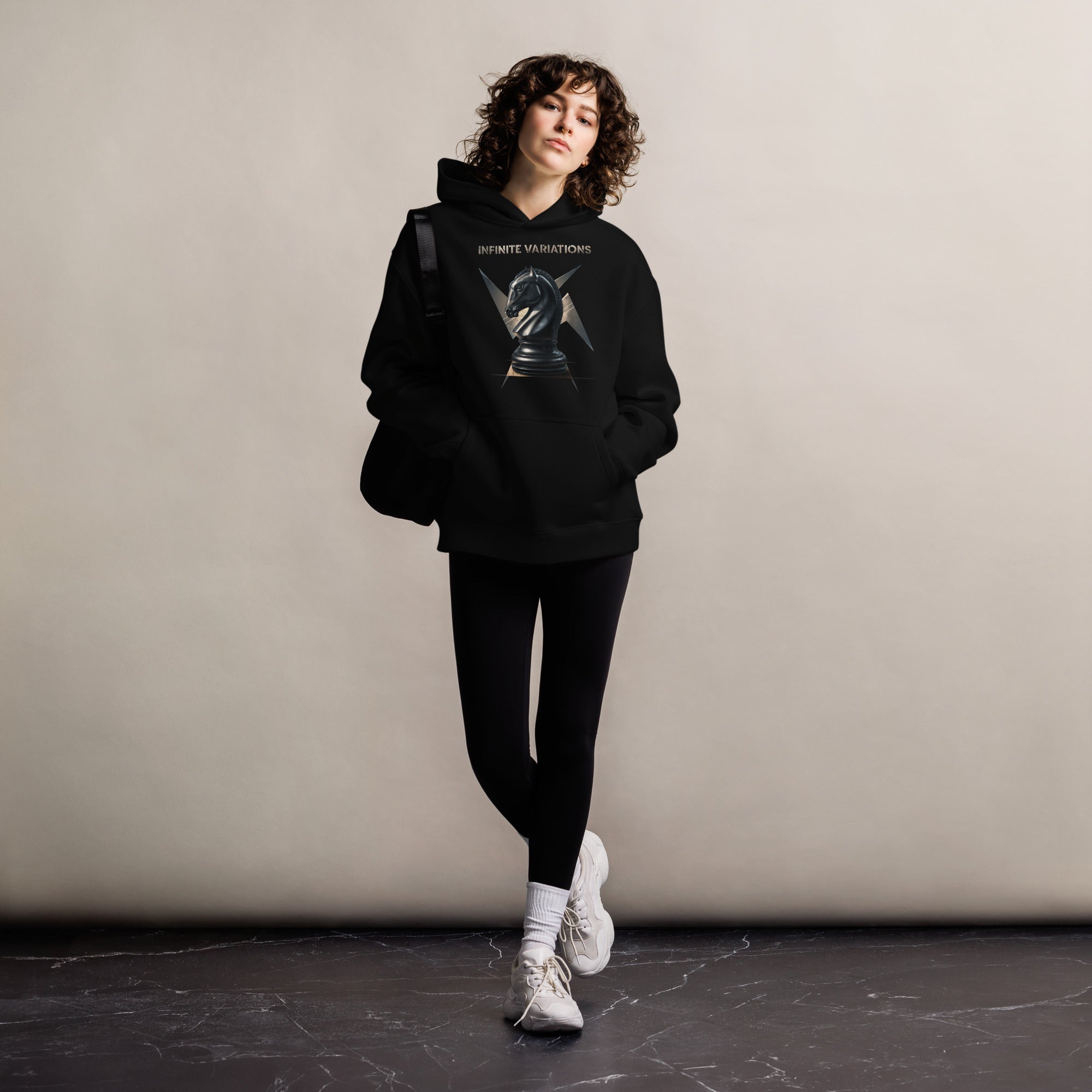 Knight of War - Black - Unisex oversized hoodie