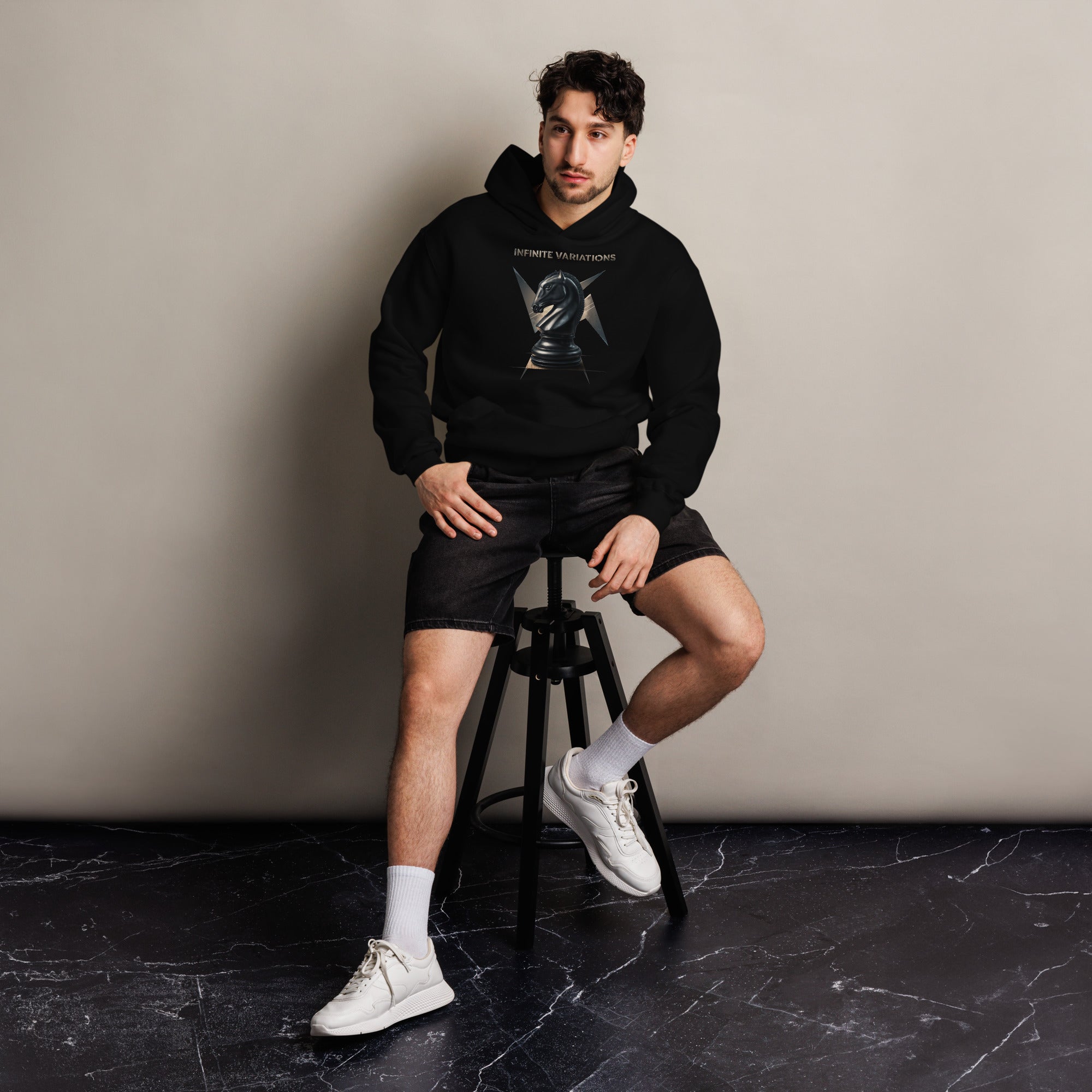 Knight of War - Black - Unisex oversized hoodie