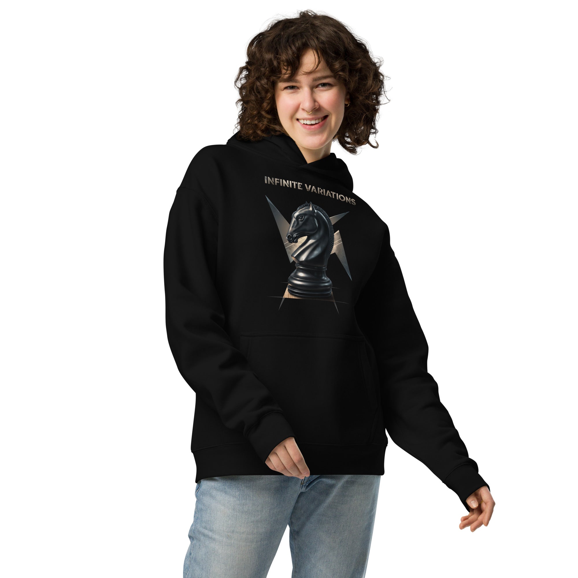 Knight of War - Black - Unisex oversized hoodie