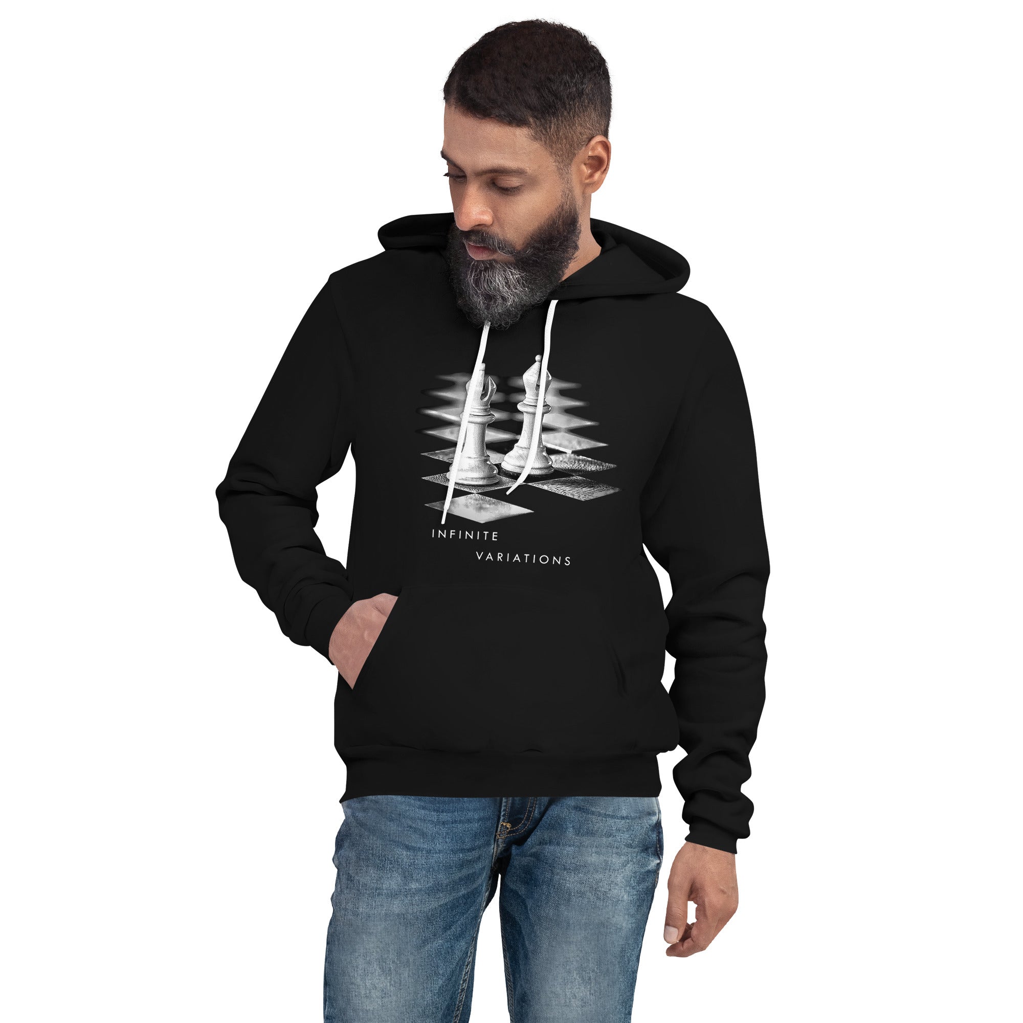 The Bishop Pair - Chess Hooded Sweatshirt - Unisex hoodie