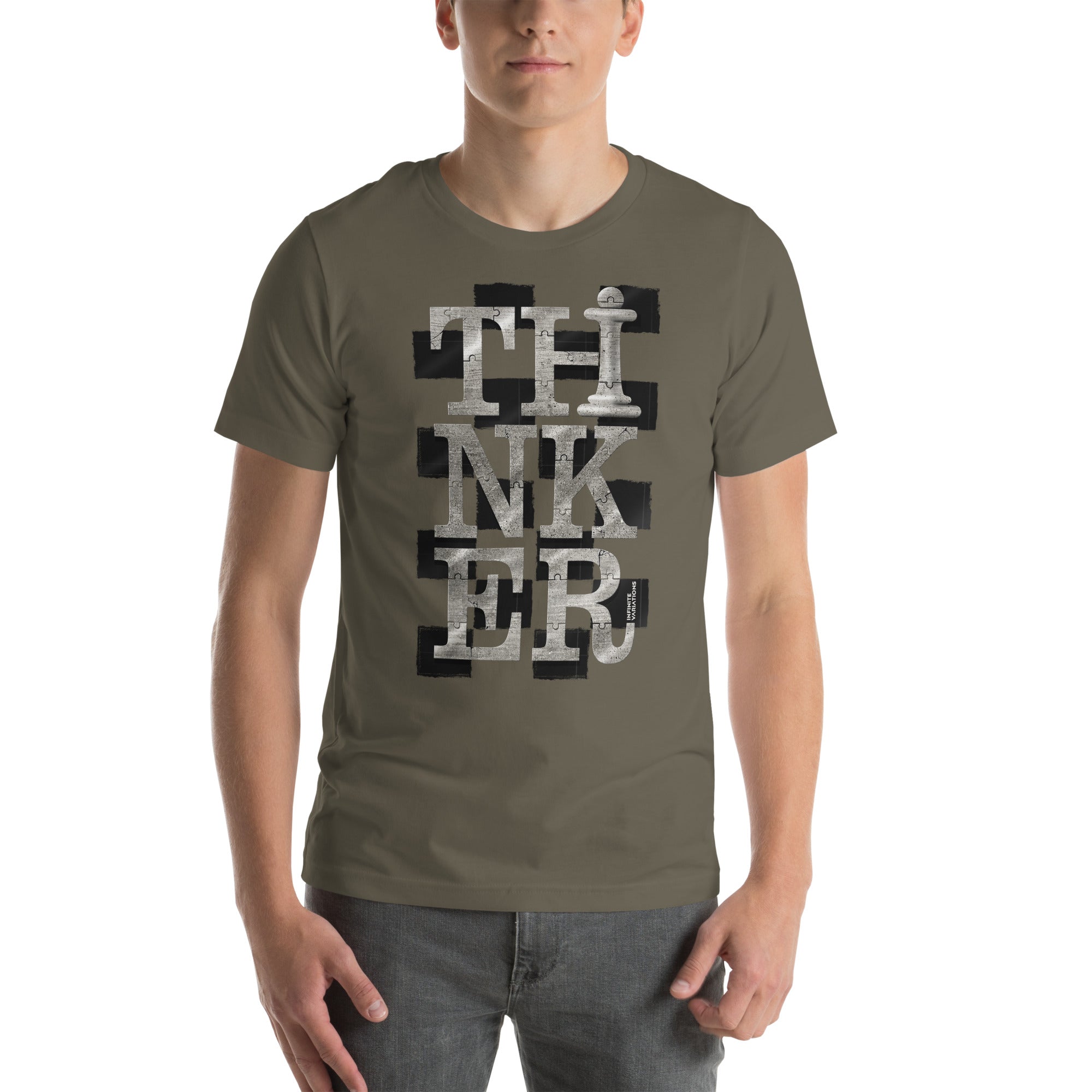 Thinker Chess - Platinum - Unisex t-shirt