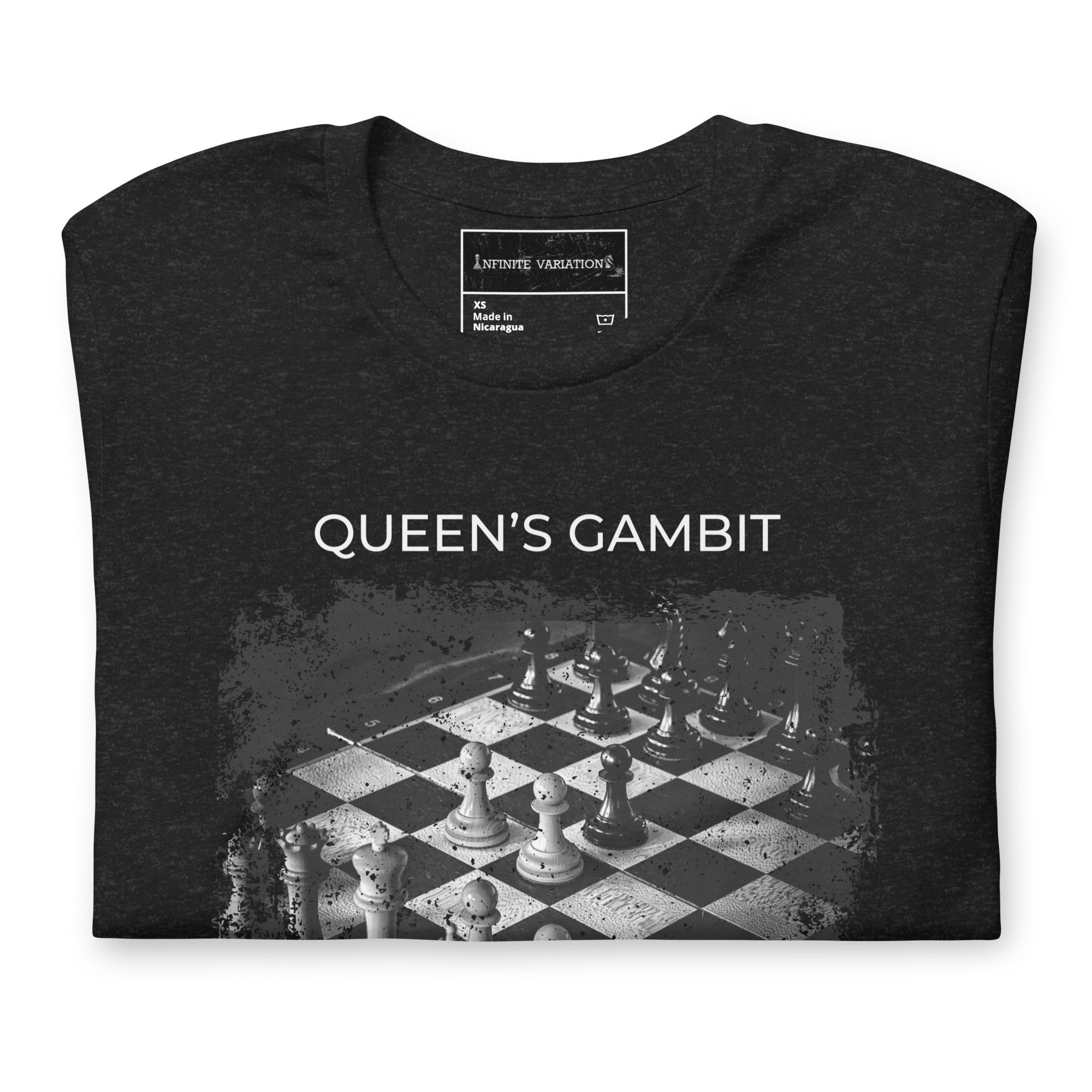 The Queen's Gambit - Distressed - Opening Themed Chess T-Shirt