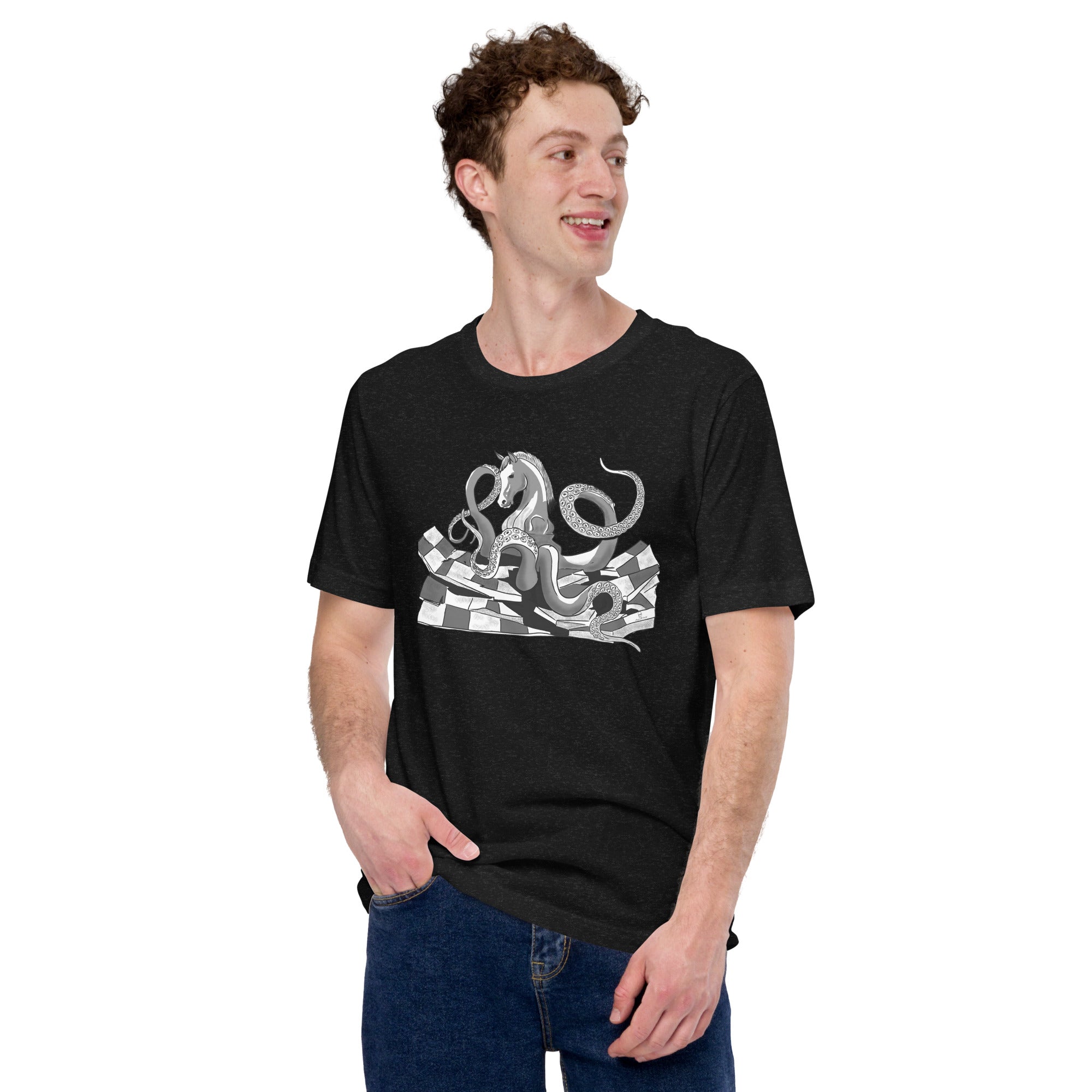 Infinite Variations - Octopus Knight - No Text Design - Unisex t-shirt