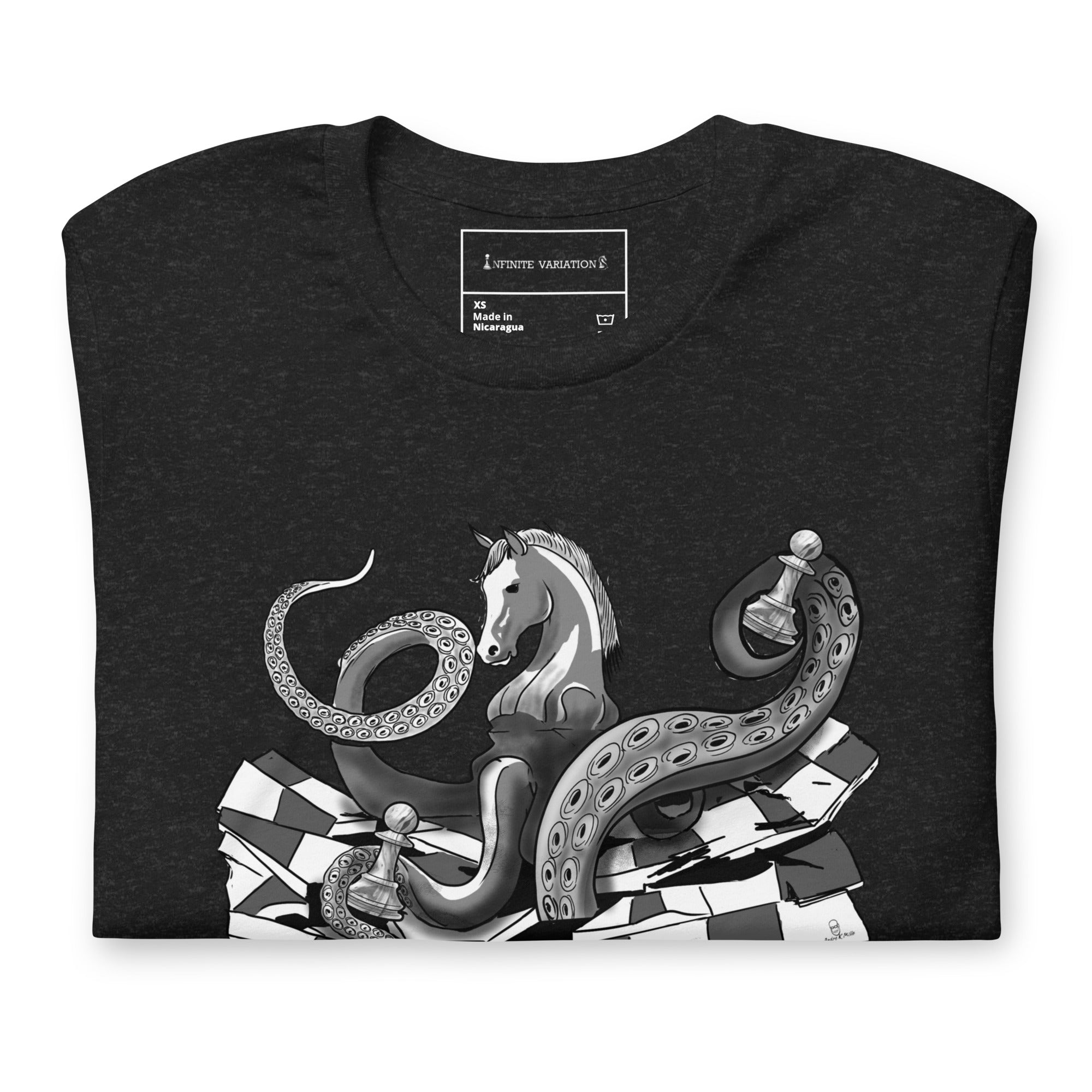 Octopus Knight with Pawn - Unisex t-shirt