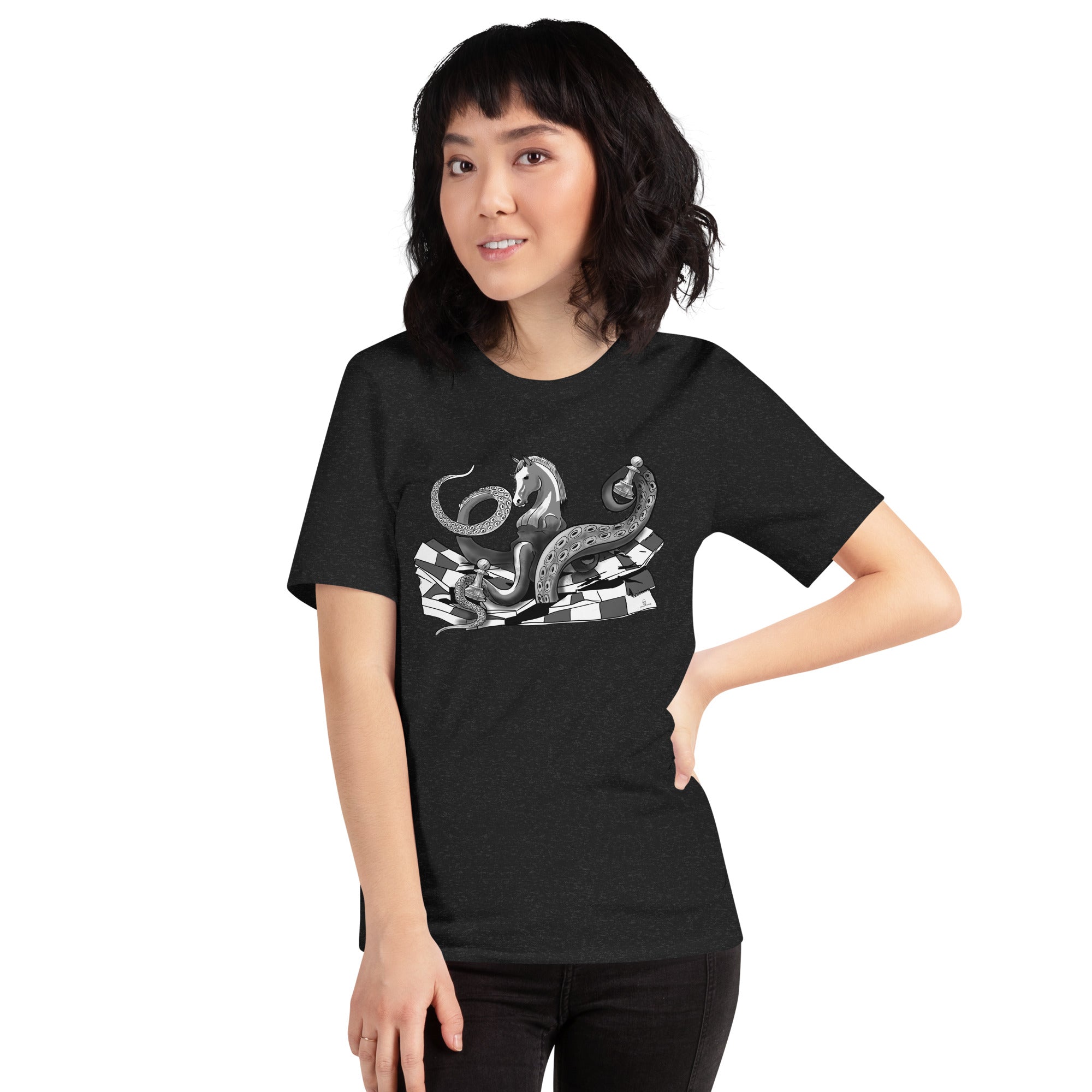 Octopus Knight with Pawn - Unisex t-shirt