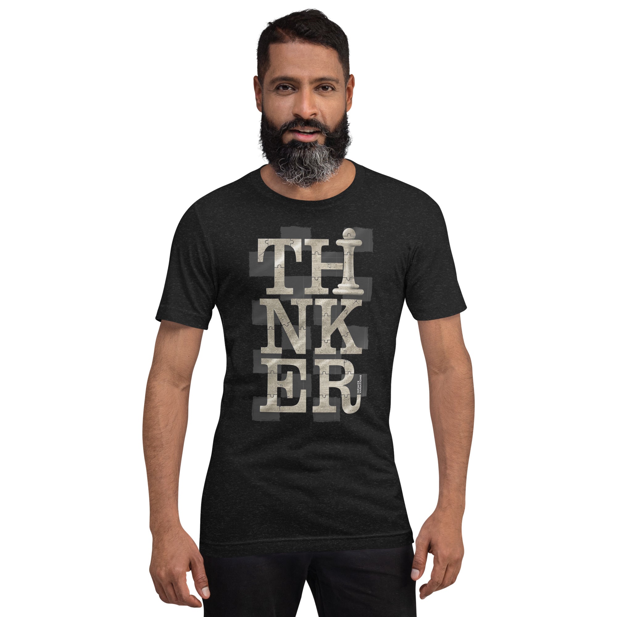 Thinker Chess - Tan - Unisex t-shirt