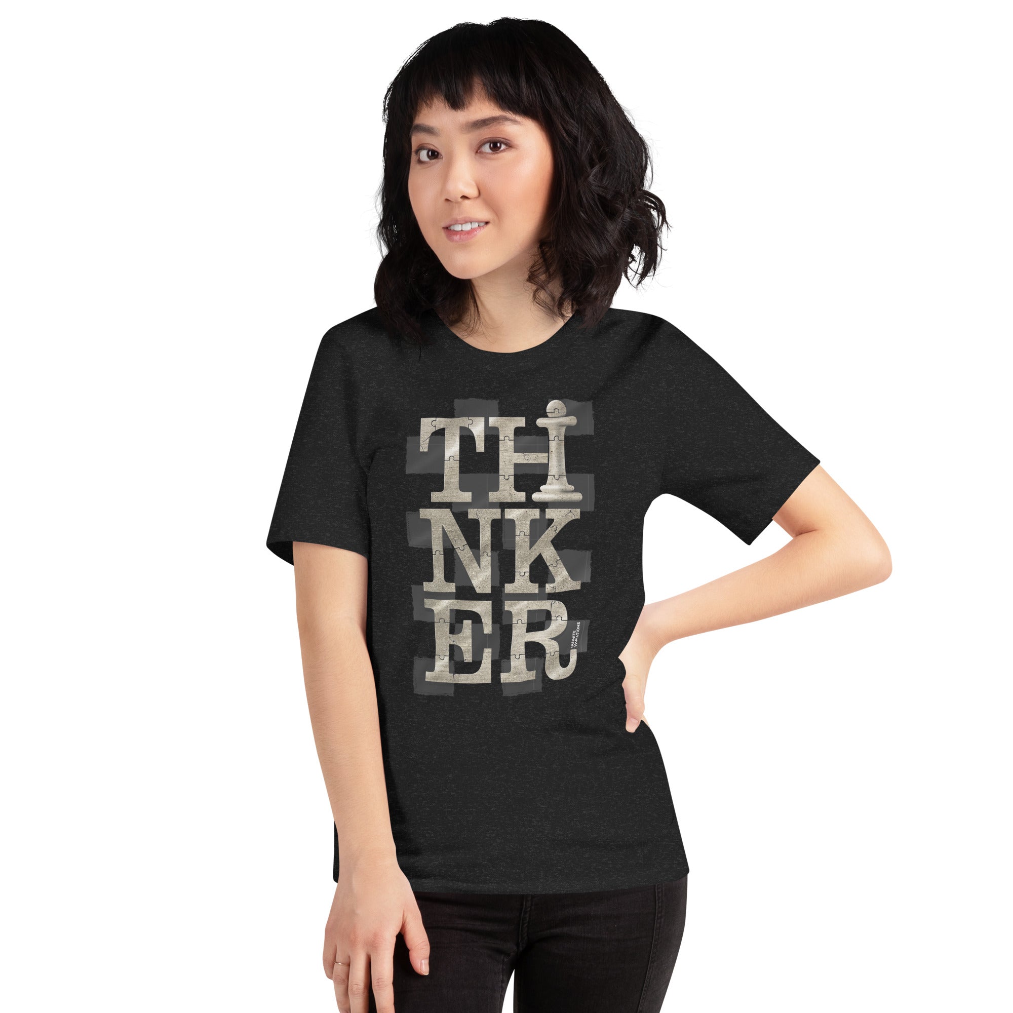 Thinker Chess - Tan - Unisex t-shirt