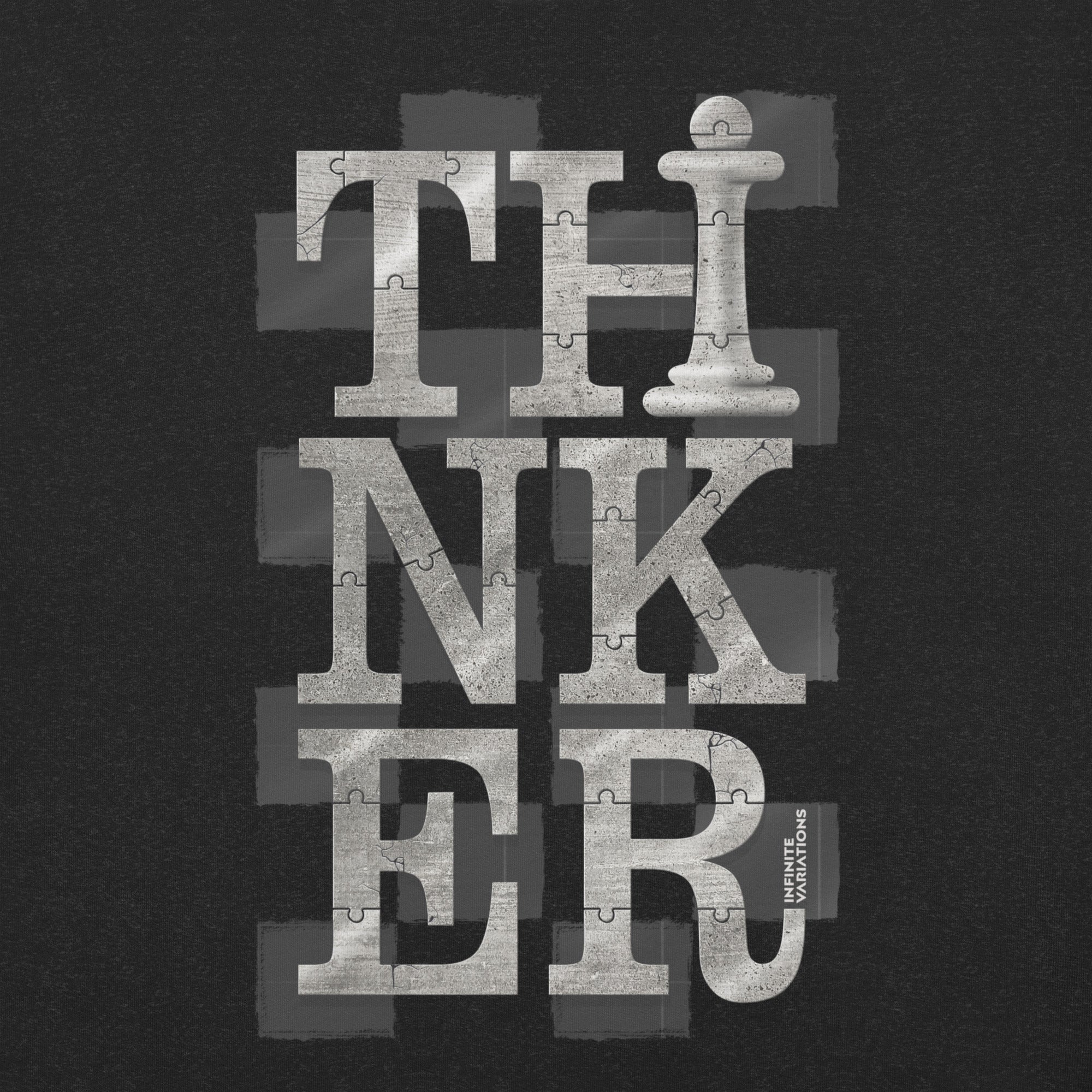 Thinker Chess - Platinum - Unisex t-shirt