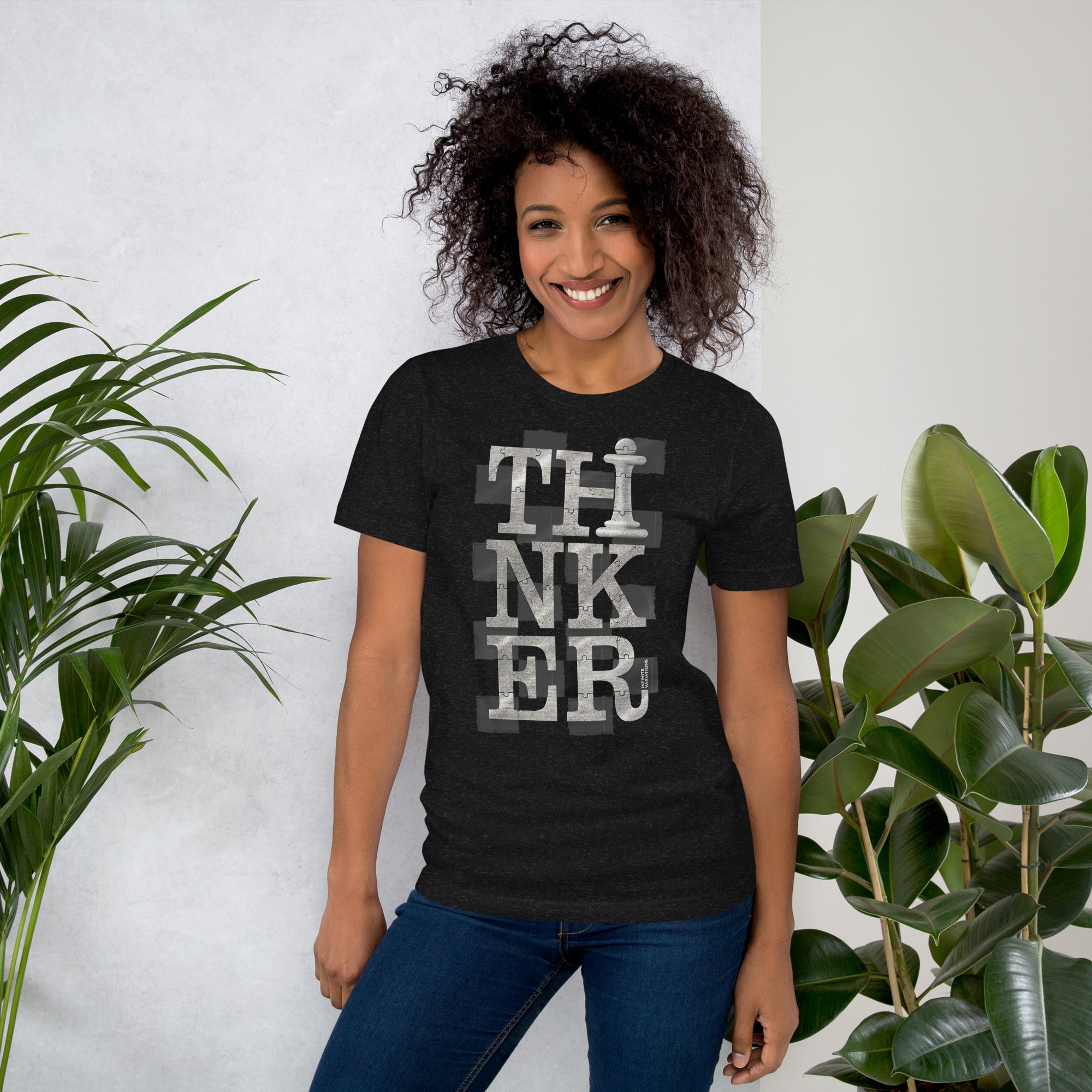 Thinker Chess - Platinum - Unisex t-shirt