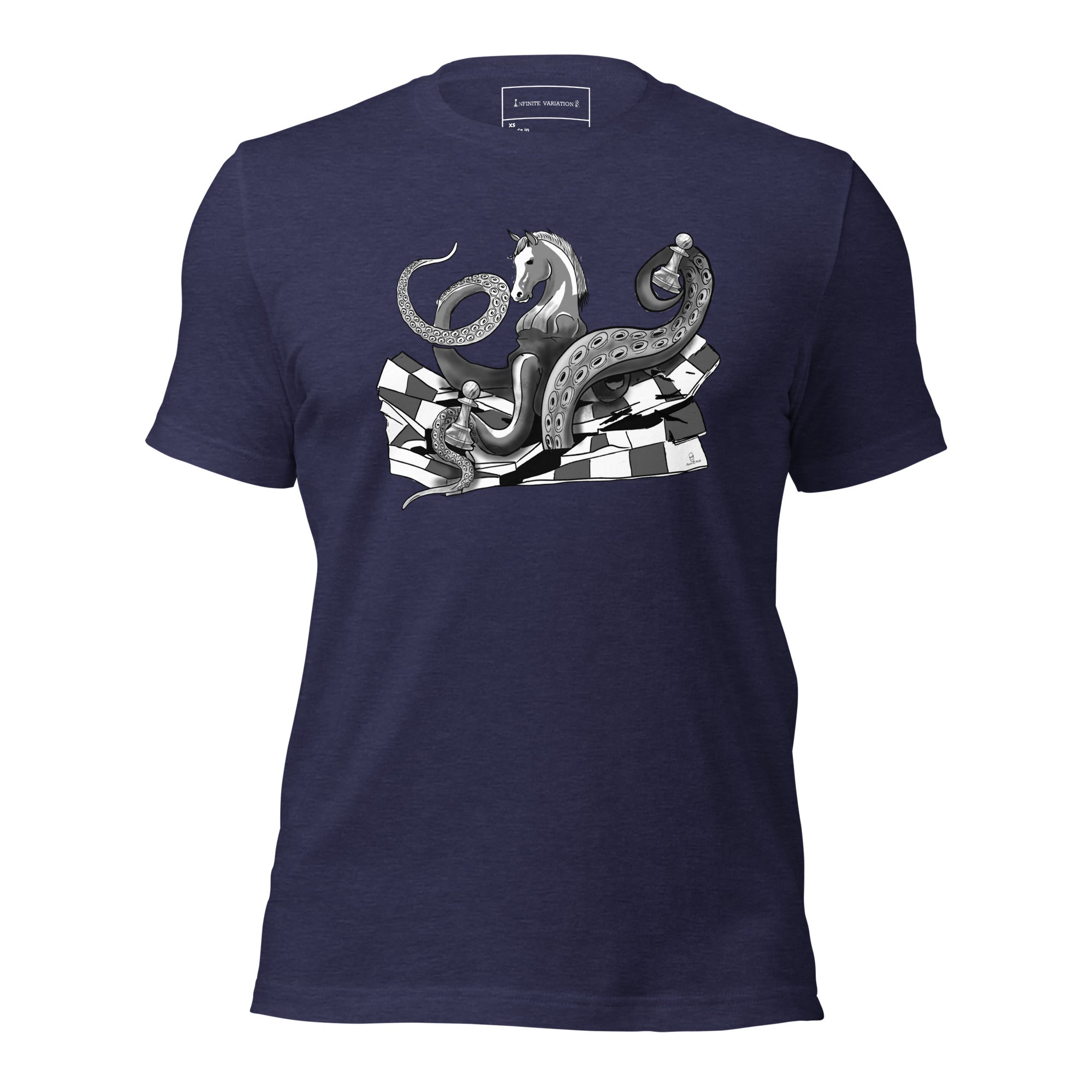 Octopus Knight with Pawn - Unisex t-shirt
