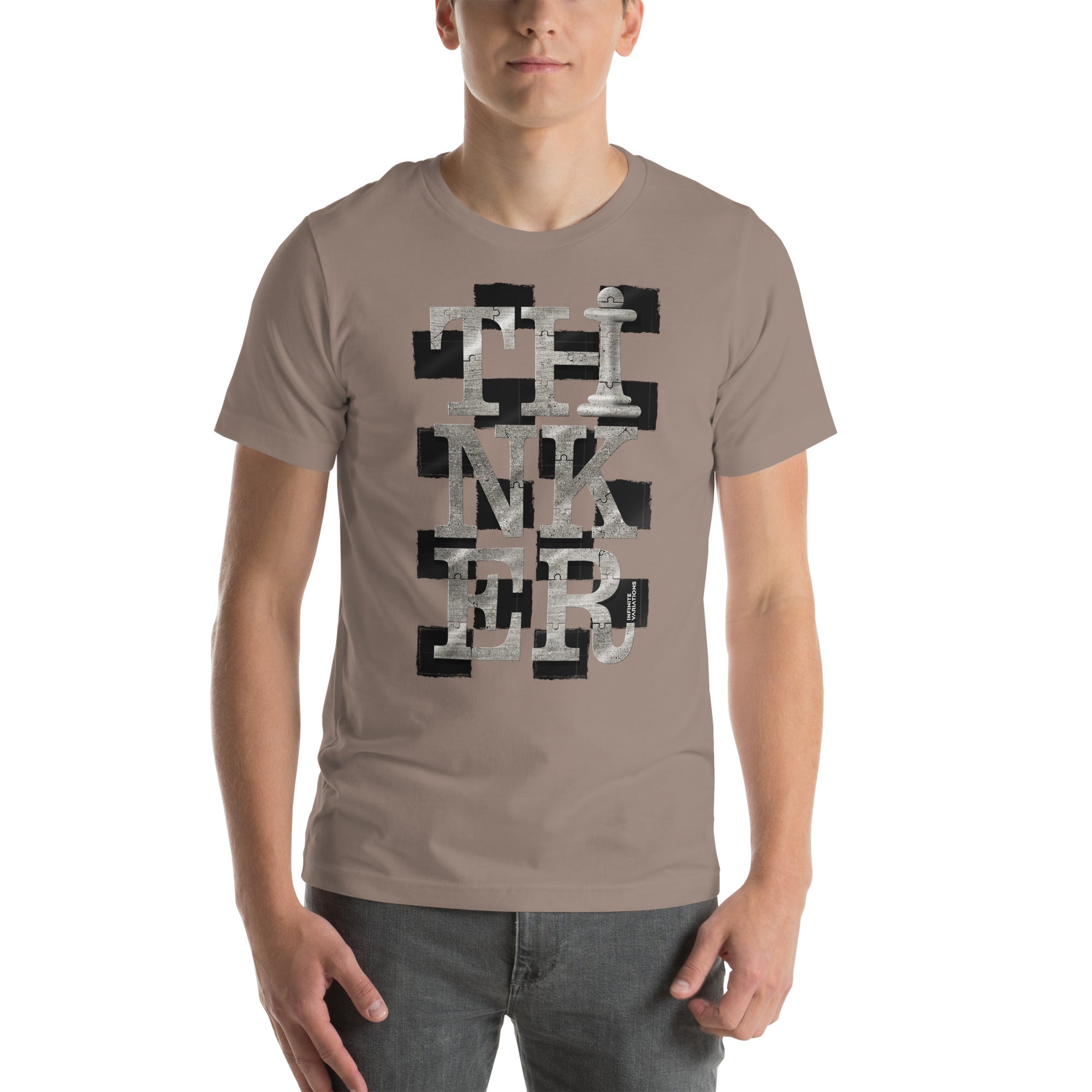 Thinker Chess - Platinum - Unisex t-shirt