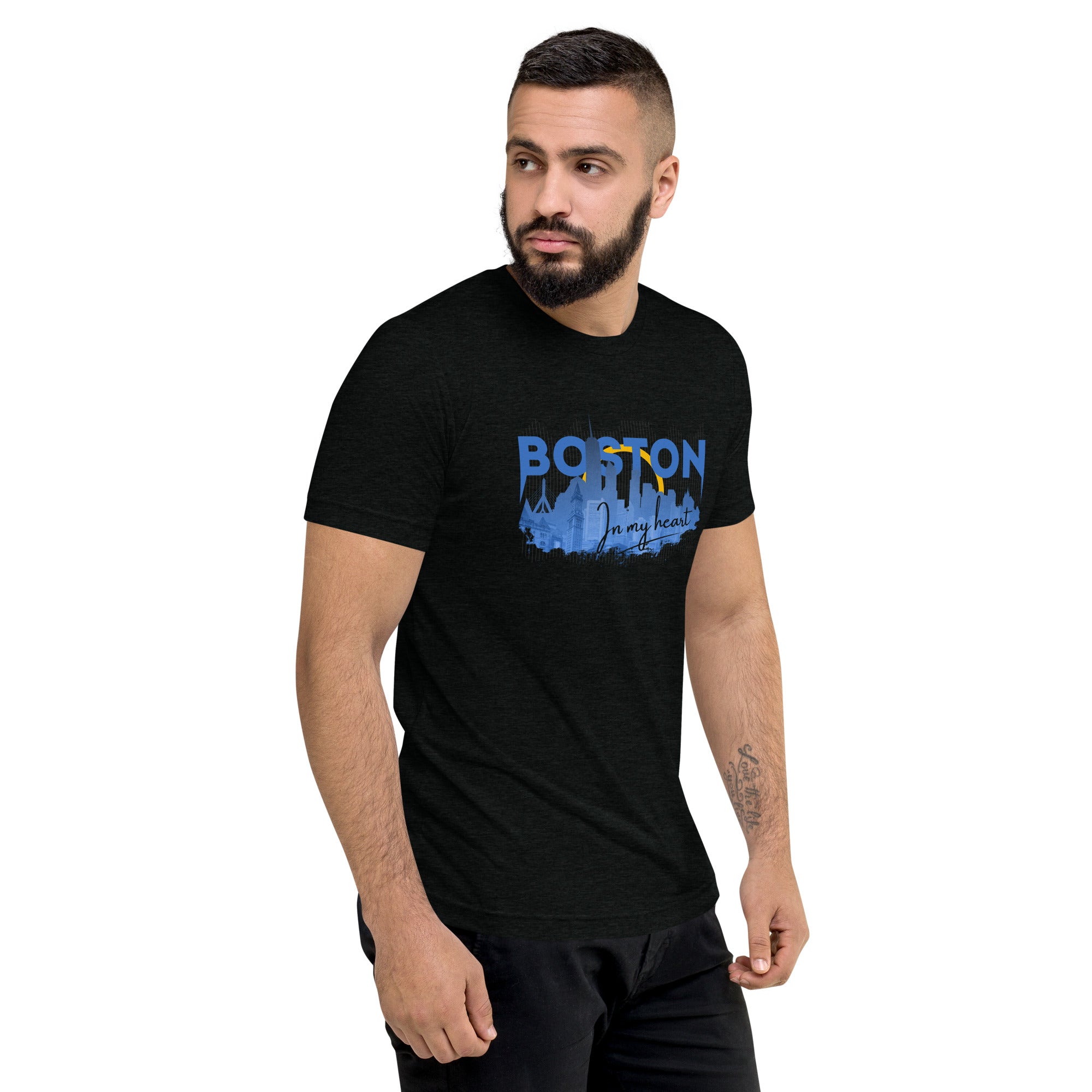 Boston Design - Men's Triblend Short sleeve t-shirt