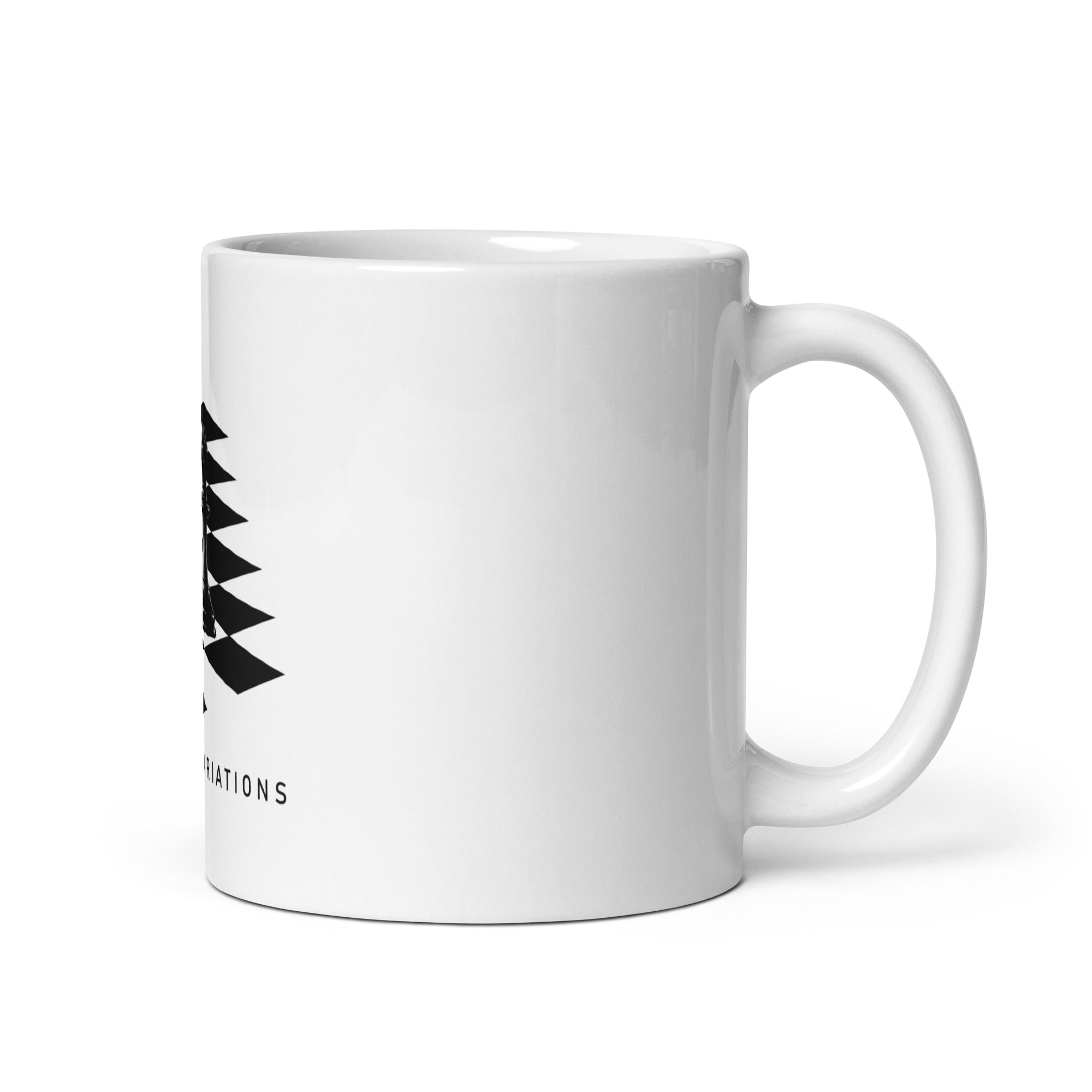 Bishop Pair on White glossy mug