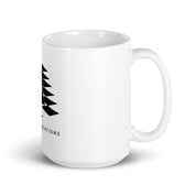 Bishop Pair on White glossy mug
